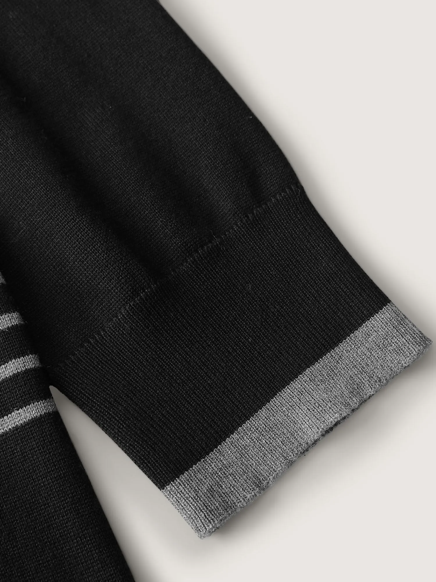 Supersoft Stripes Asymmetrical Collar Knit Cardigan sold by Bloomchic product image thumbnail 5