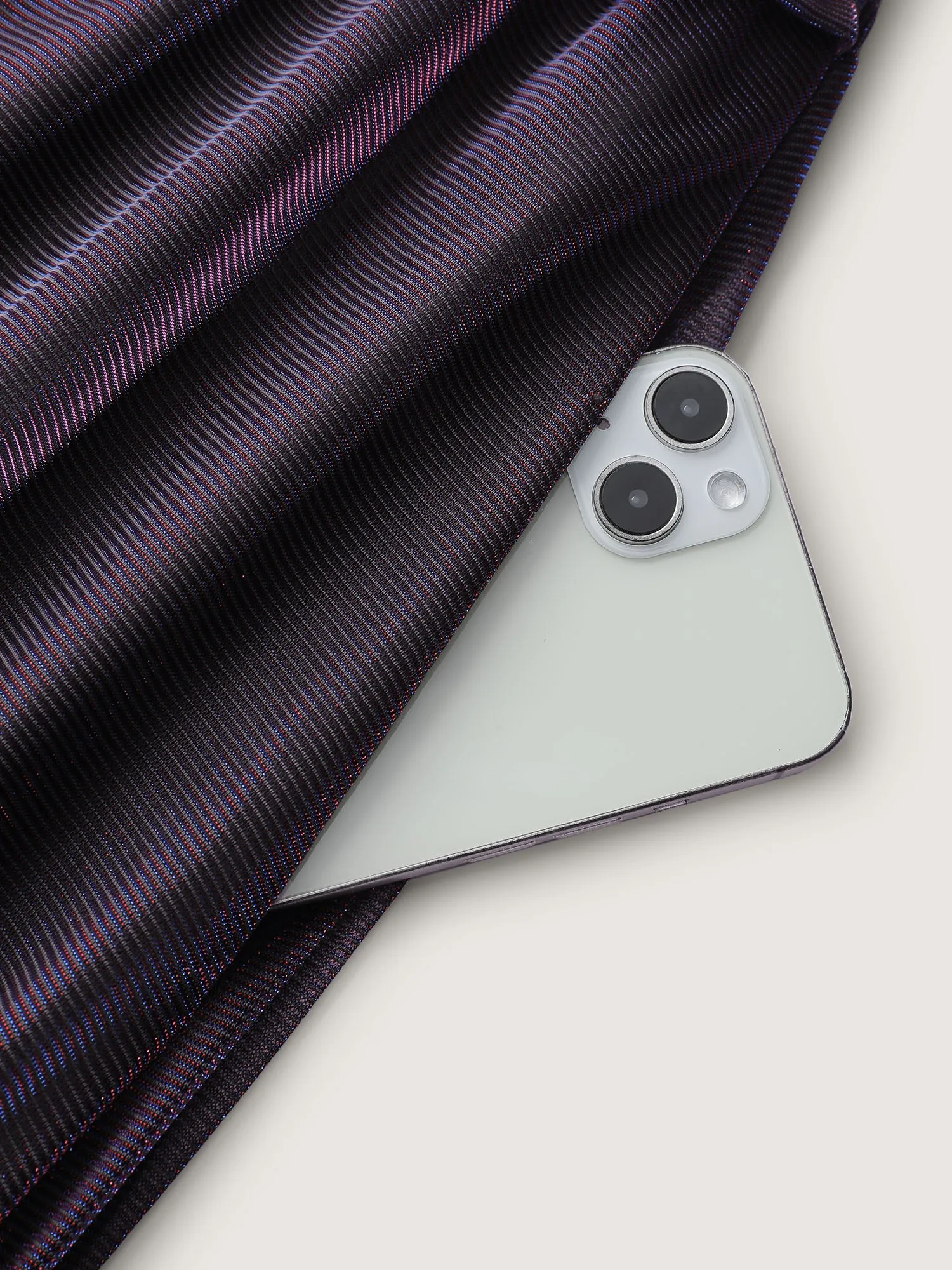 Shimmery Lined Shirred Waist Pockets Maxi Dress sold by Bloomchic product image thumbnail 5