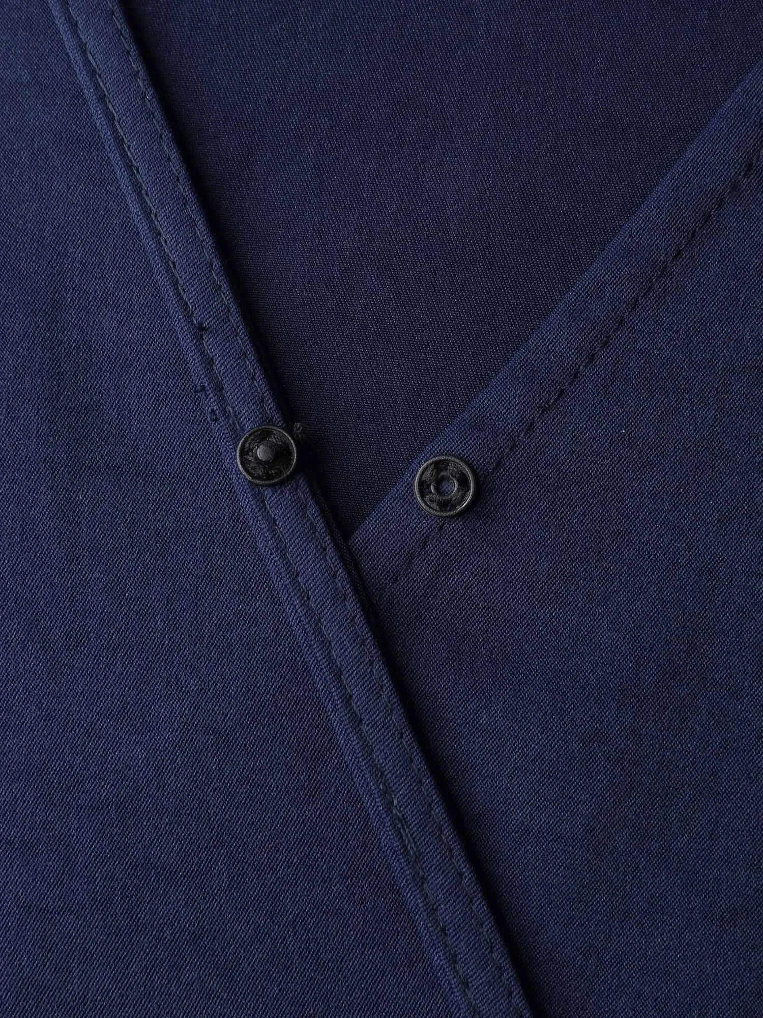 Embroidered Color Contrast Lace Midi Dress sold by Bloomchic product image thumbnail 5