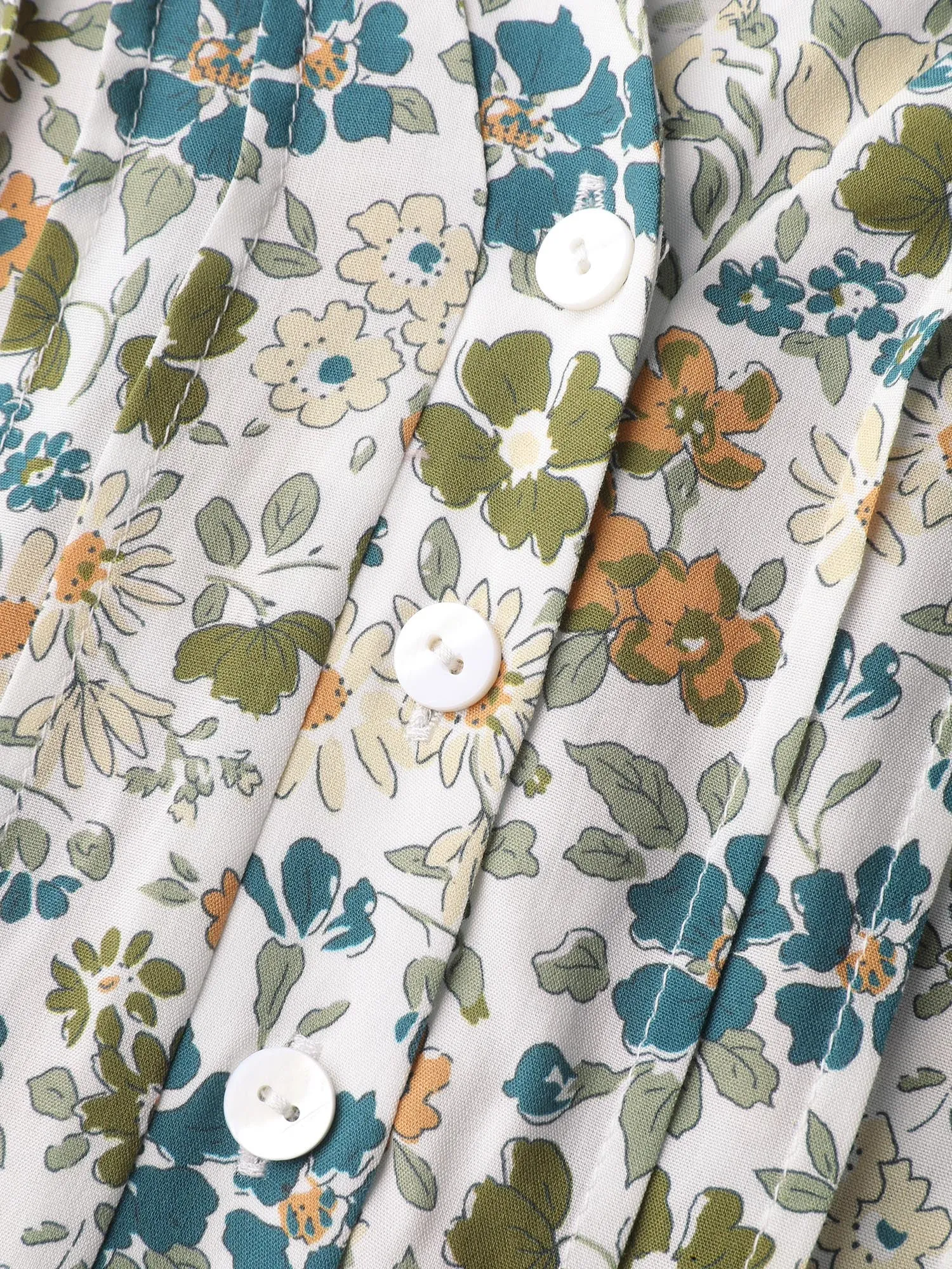 Supersoft Floral Mosaic Collar Mini Dress sold by Bloomchic product image thumbnail 5