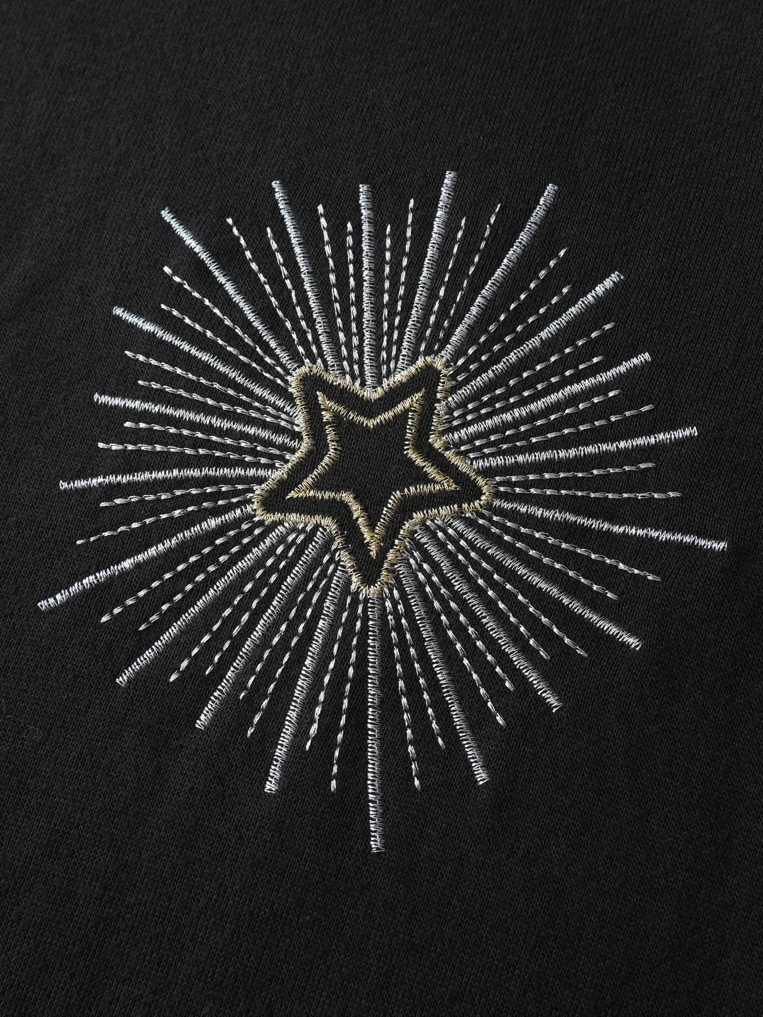 Star Embroidery Round Neck Sweatshirt sold by Bloomchic product image thumbnail 5