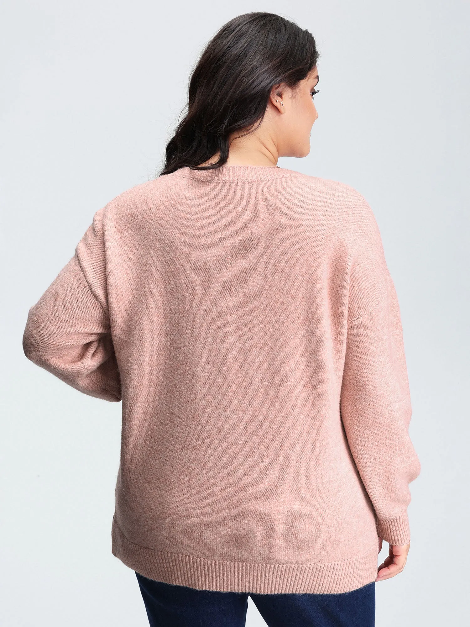 Butterfly Pattern Jacquard Pullover sold by Bloomchic product image thumbnail 4