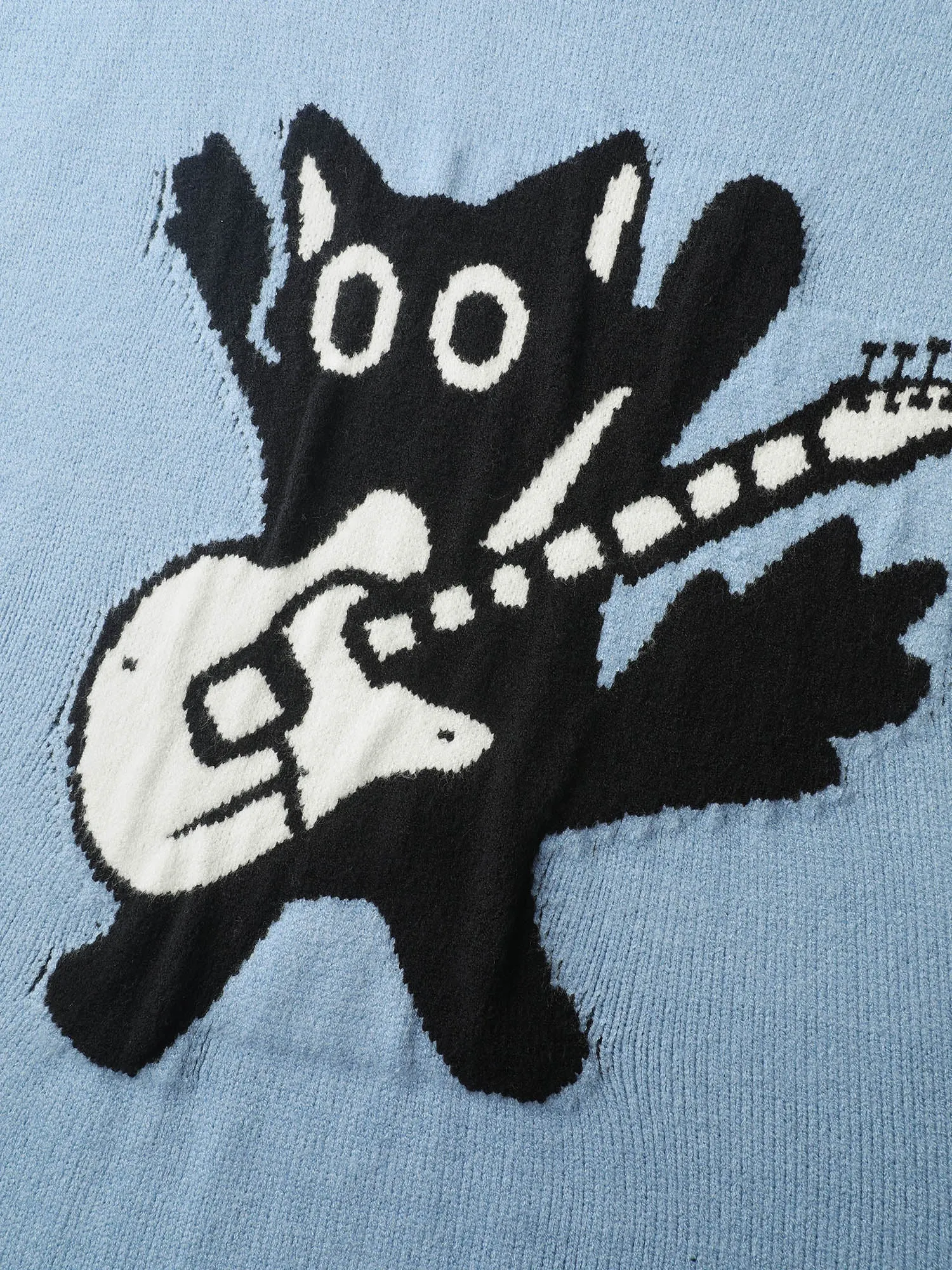 Cat Pattern Jacquard Pullover sold by Bloomchic product image thumbnail 5