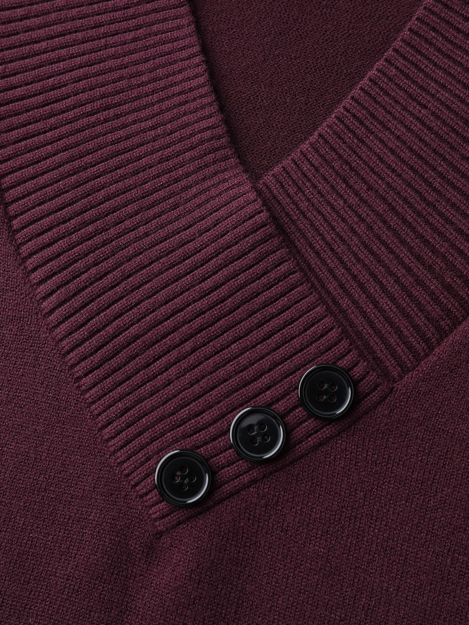 V-Neck Button Detail Plain Pullover sold by Bloomchic product image thumbnail 5