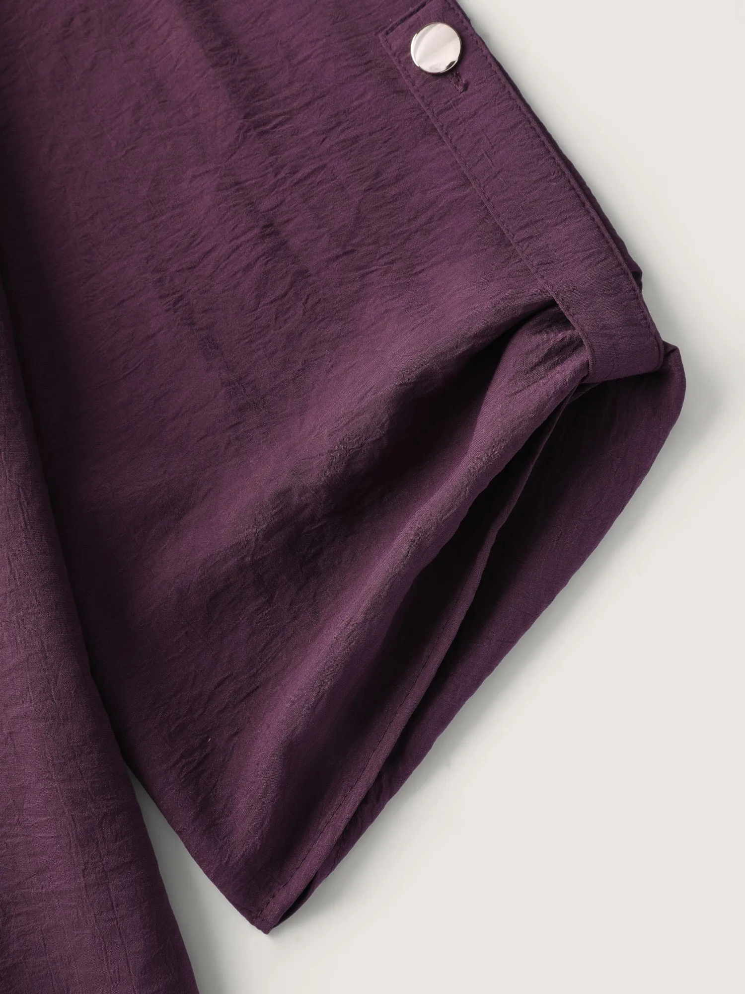 Half Zipper Tab Sleeve Blouse sold by Bloomchic product image thumbnail 5