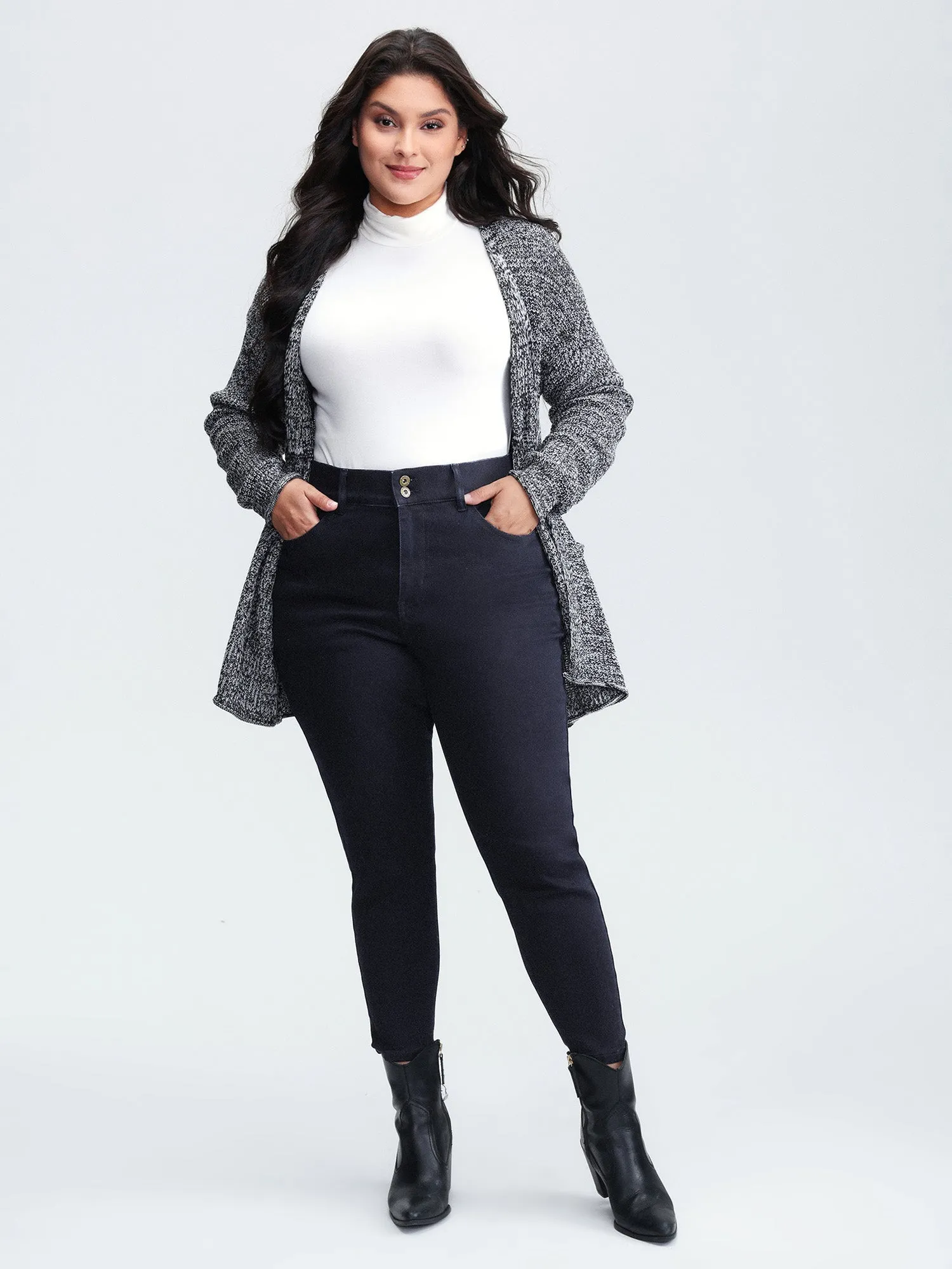 Supersoft Butt-Lifting Stretchy Skinny-Fit Jeans sold by Bloomchic product image thumbnail 3