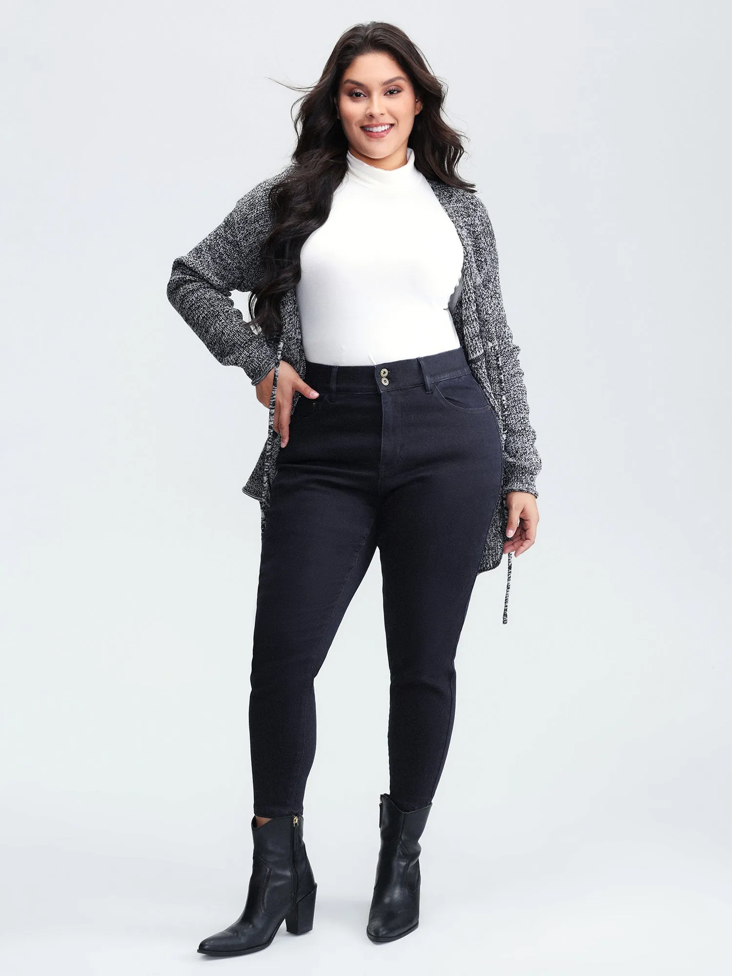 Supersoft Butt-Lifting Stretchy Skinny-Fit Jeans sold by Bloomchic product image thumbnail 2