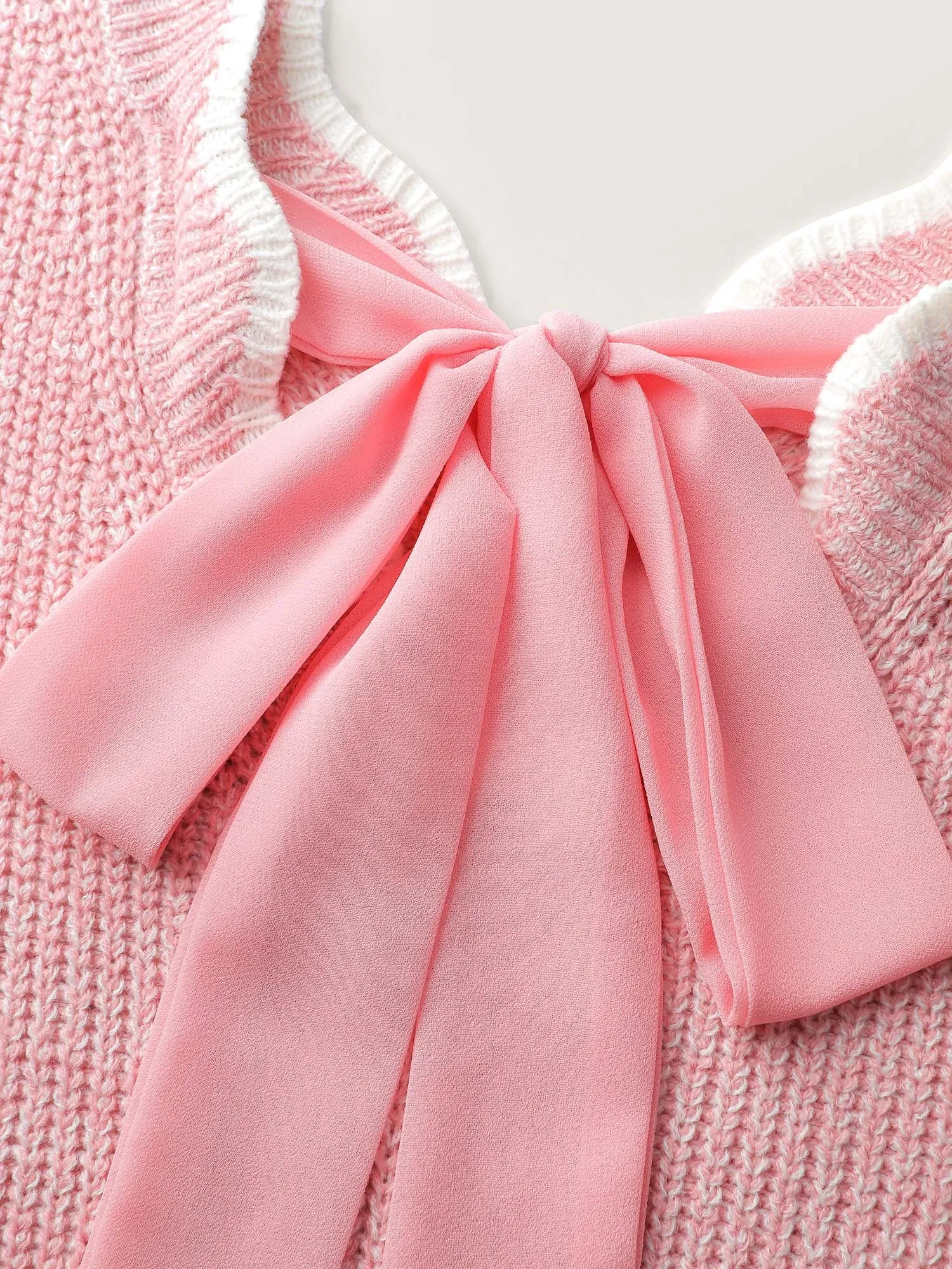 Scalloped Neckline Back-Tie Pullover sold by Bloomchic product image thumbnail 5