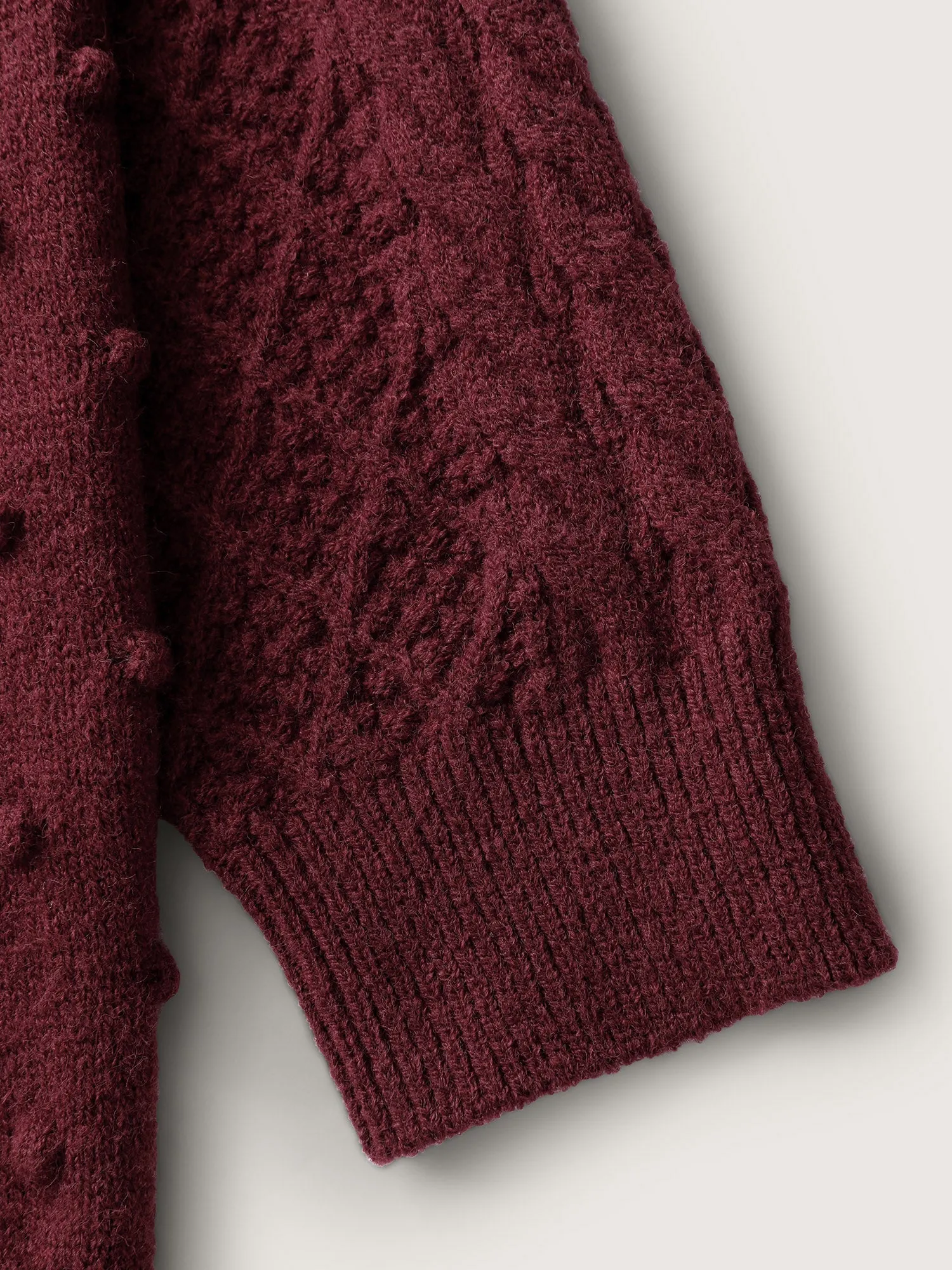 Solid Textured Hooded Pullover sold by Bloomchic product image thumbnail 5