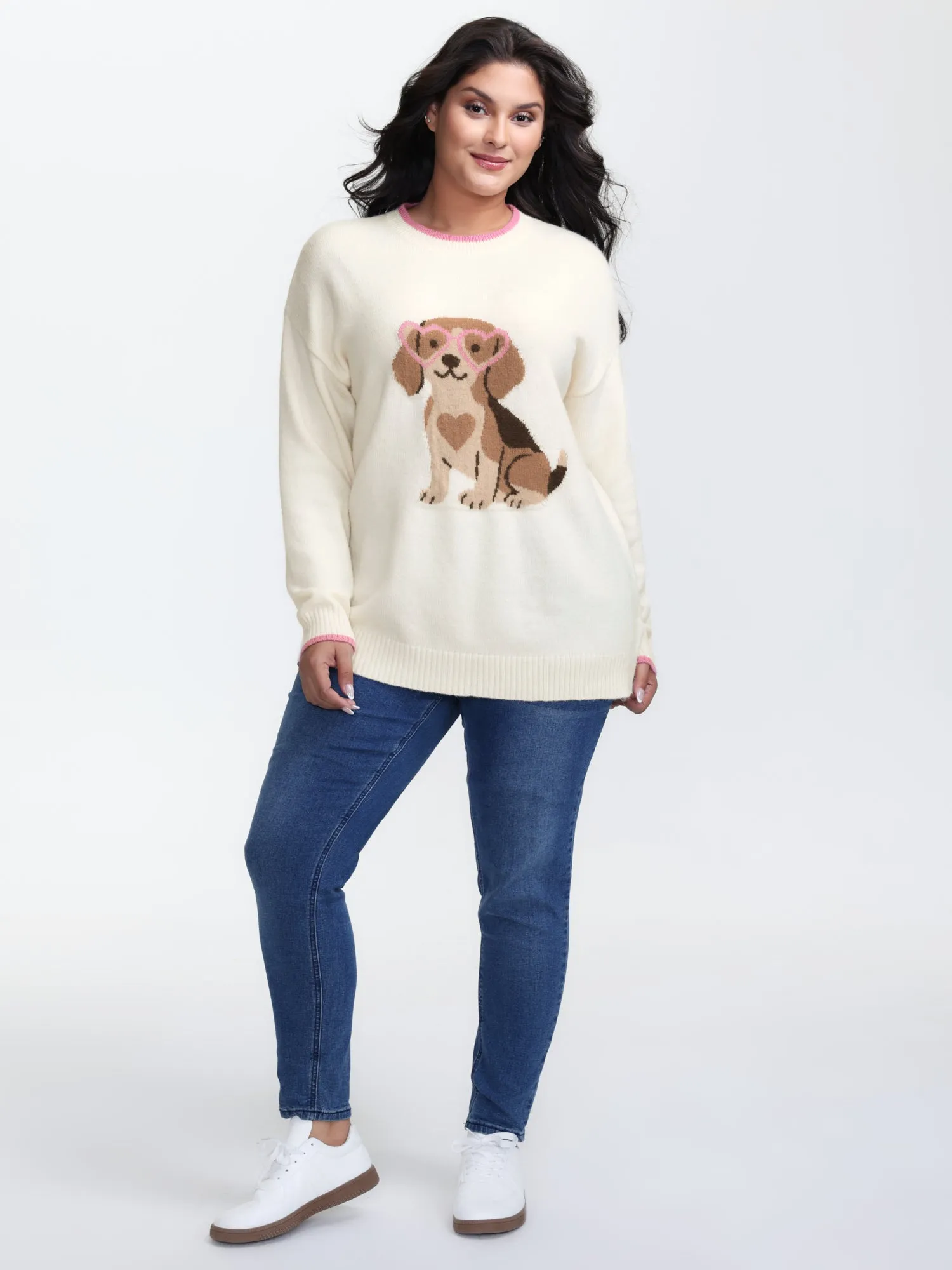 Cute Pet Pattern Jacquard Pullover sold by Bloomchic product image thumbnail 3