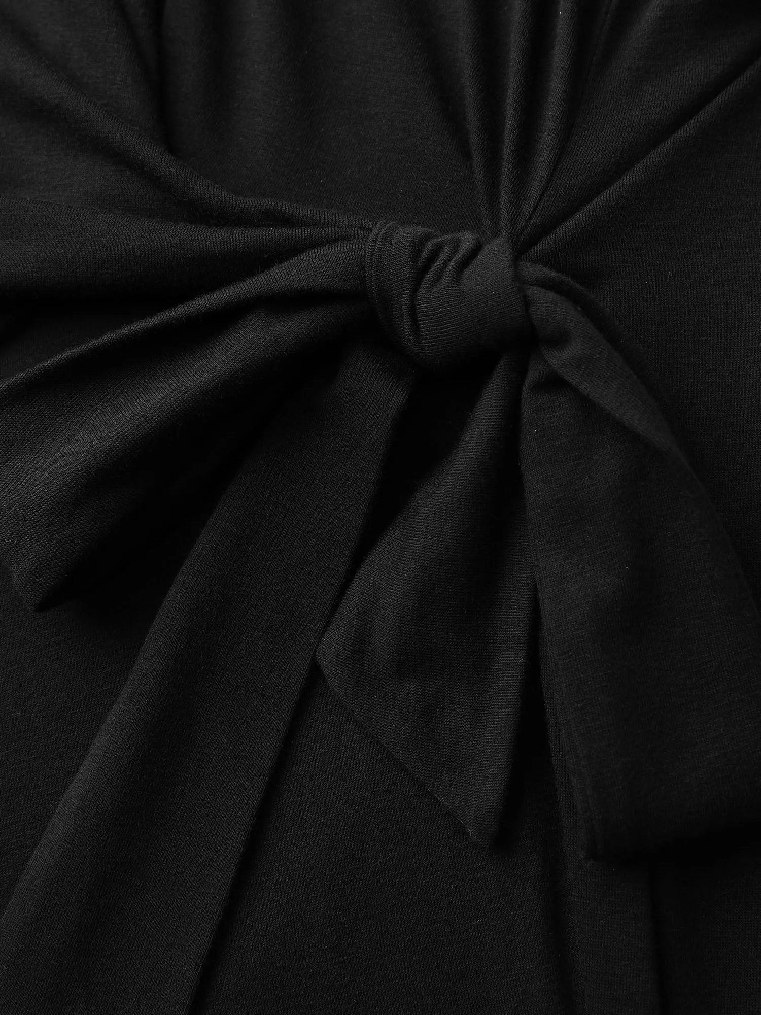 Cowl Neckline Knotted Knit Tank Top sold by Bloomchic product image thumbnail 5