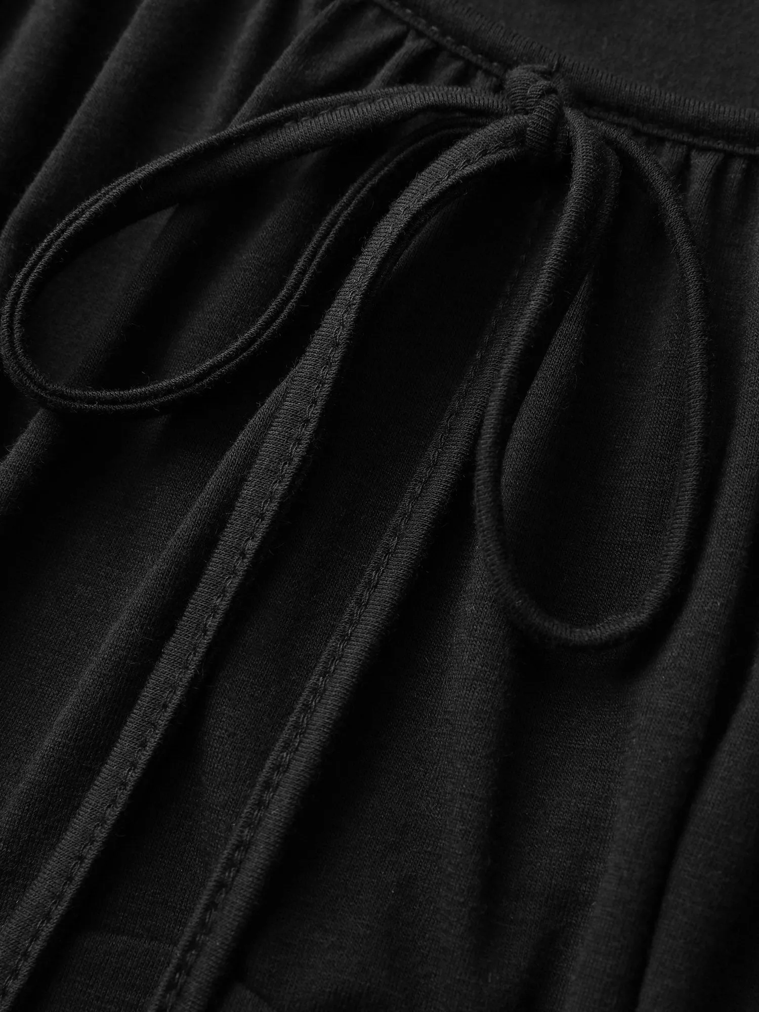 Bust-Ease Neck-Tie Floral Pockets Jumpsuit sold by Bloomchic product image thumbnail 5