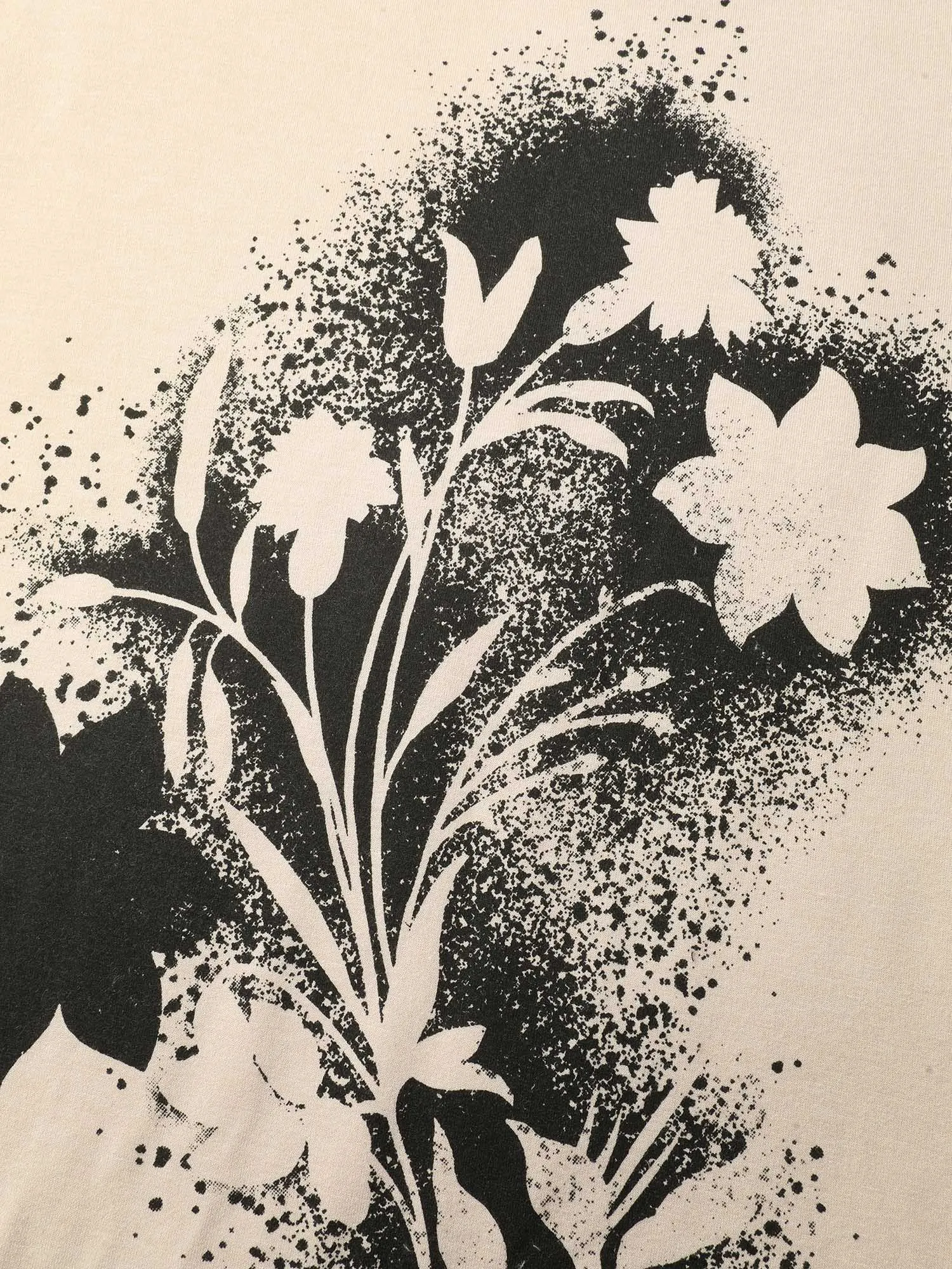 Floral Print Drop Shoulder Relaxed-Fit Sweatshirt sold by Bloomchic product image thumbnail 5