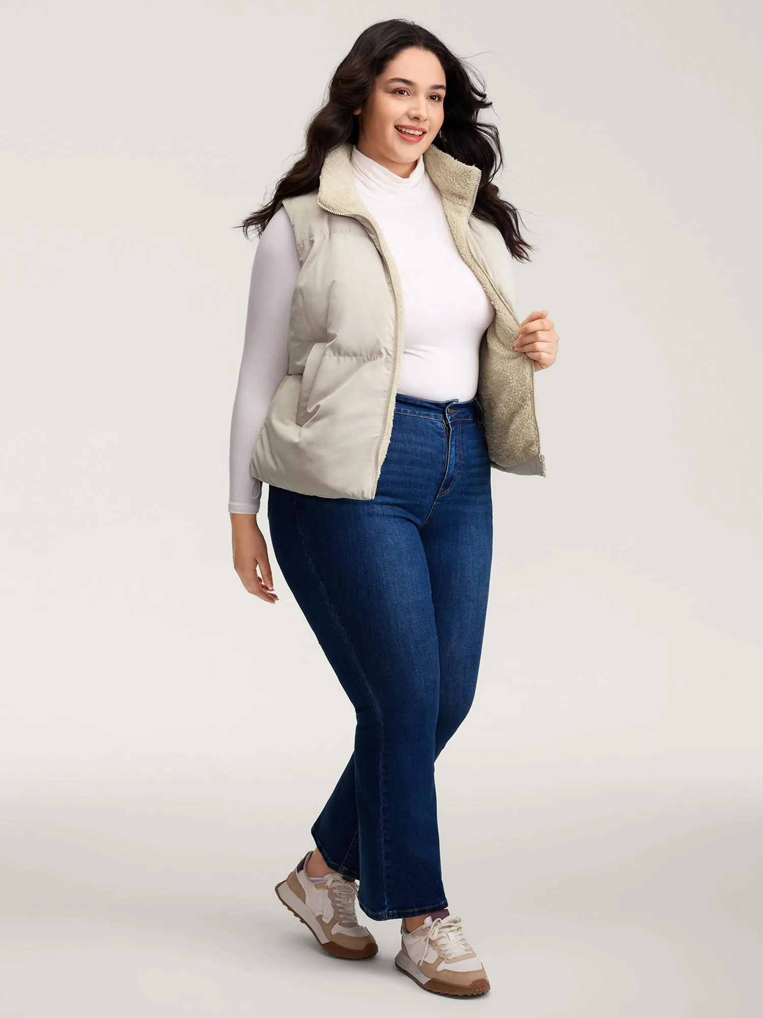 Puffer Zipper Quilted Vest sold by Bloomchic product image thumbnail 3