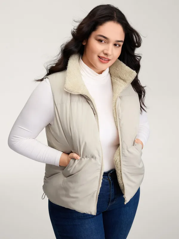 Puffer Zipper Quilted Vest sold by Bloomchic