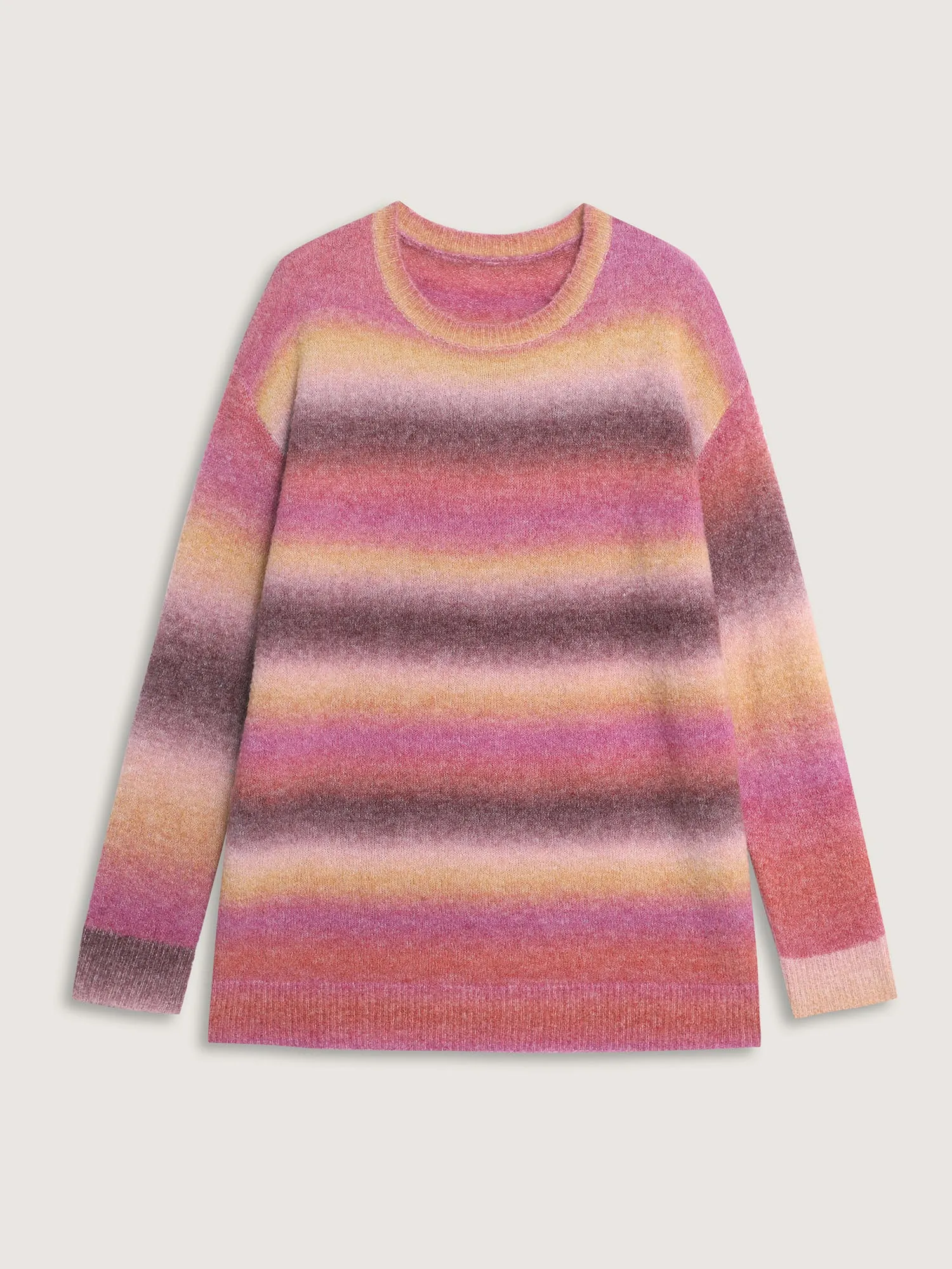 Color Gradient Heather Drop Shoulder Pullover sold by Bloomchic product image thumbnail 5