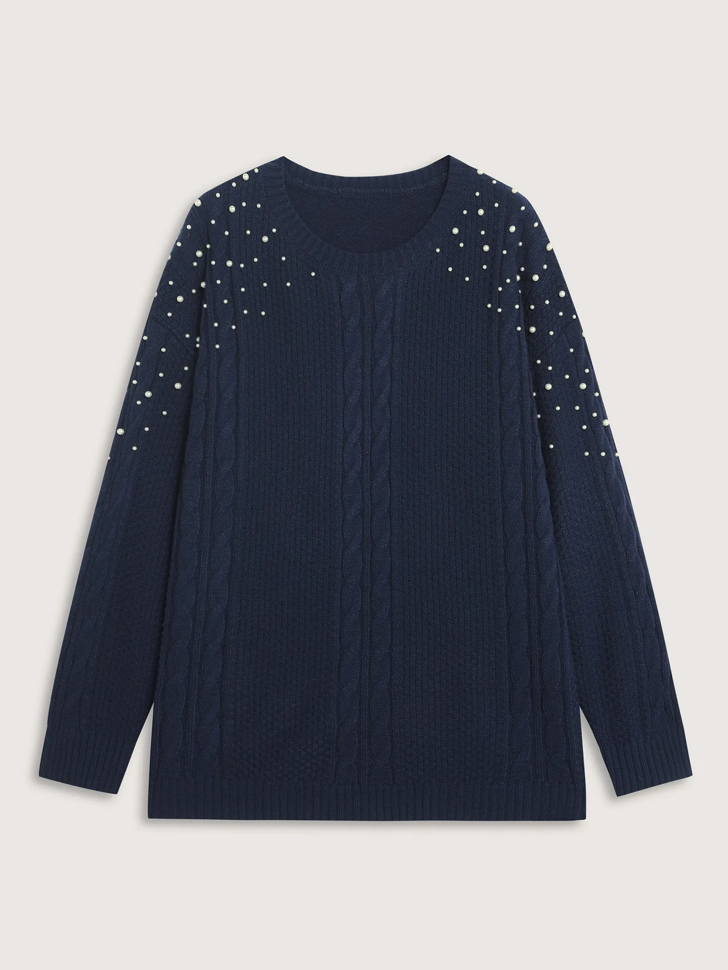 Twist Stitch Beadwork Textured Pullover sold by Bloomchic product image thumbnail 5