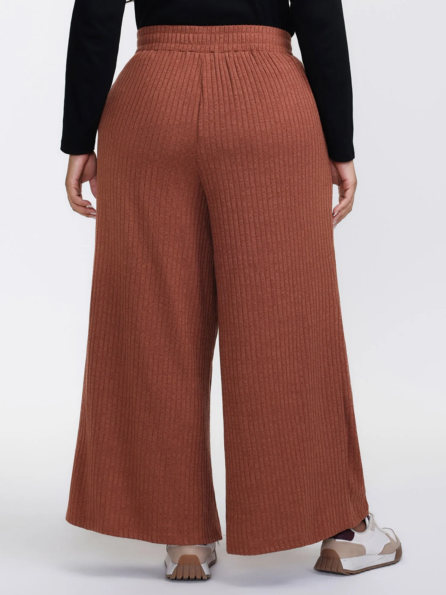 Color Mix Knit Textured Lounge Bottoms sold by Bloomchic product image thumbnail 5