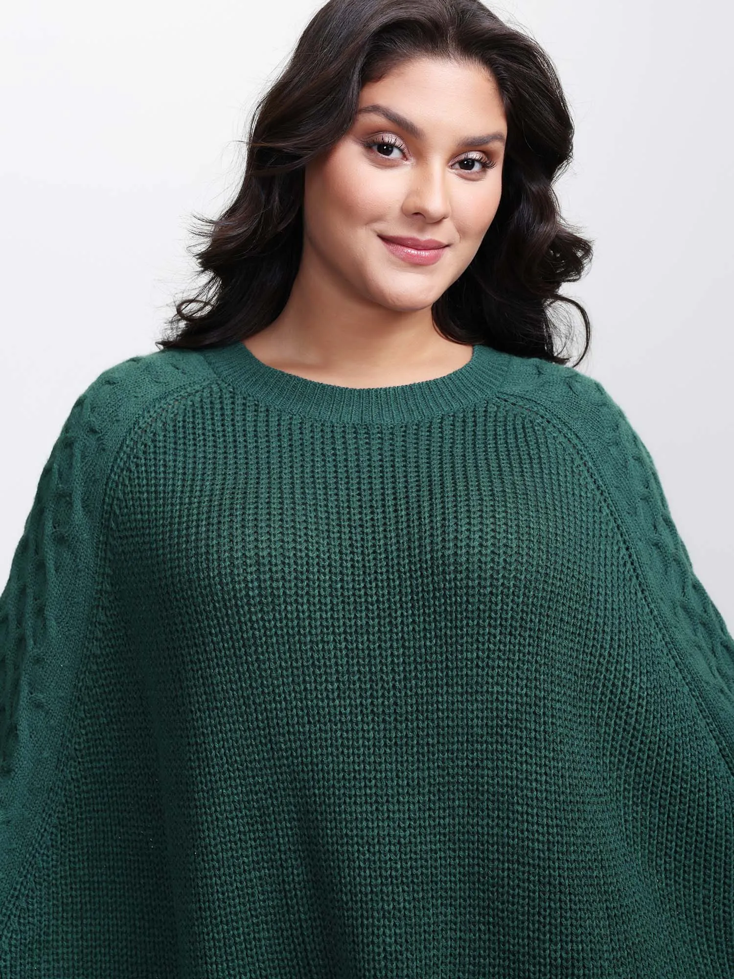 Curvy Hem Bat-Wing Sleeve Pullover sold by Bloomchic product image thumbnail 4