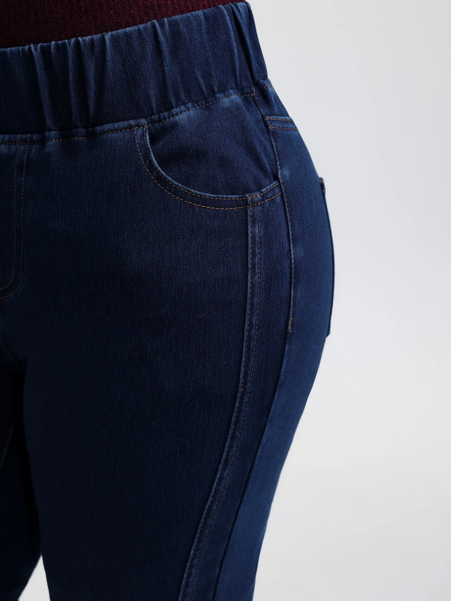 Supersoft Stretchy Skinny-Fit Knit Jeans sold by Bloomchic product image thumbnail 5