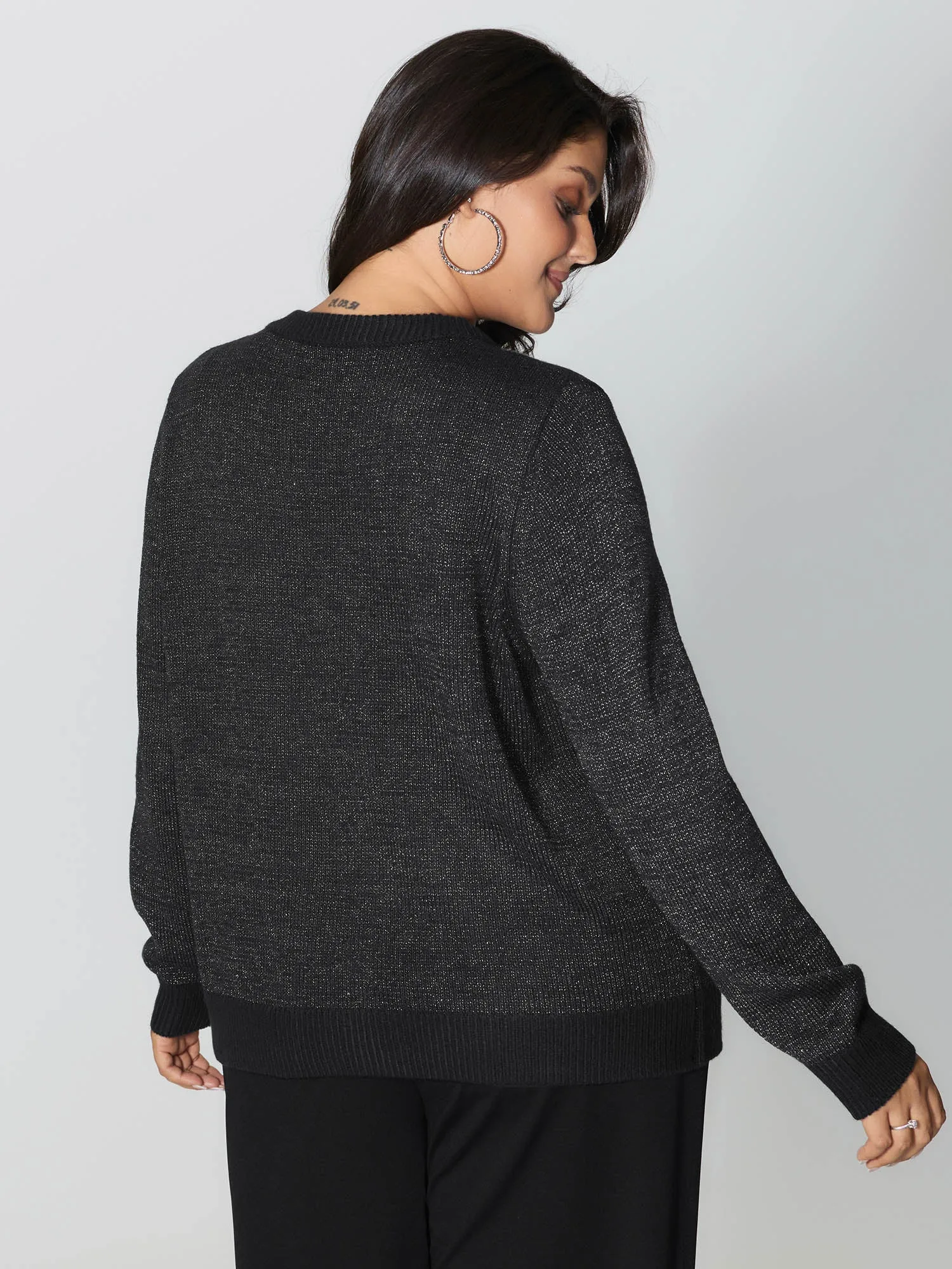 Patch Pockets Textured Button Knit Cardigan sold by Bloomchic product image thumbnail 5