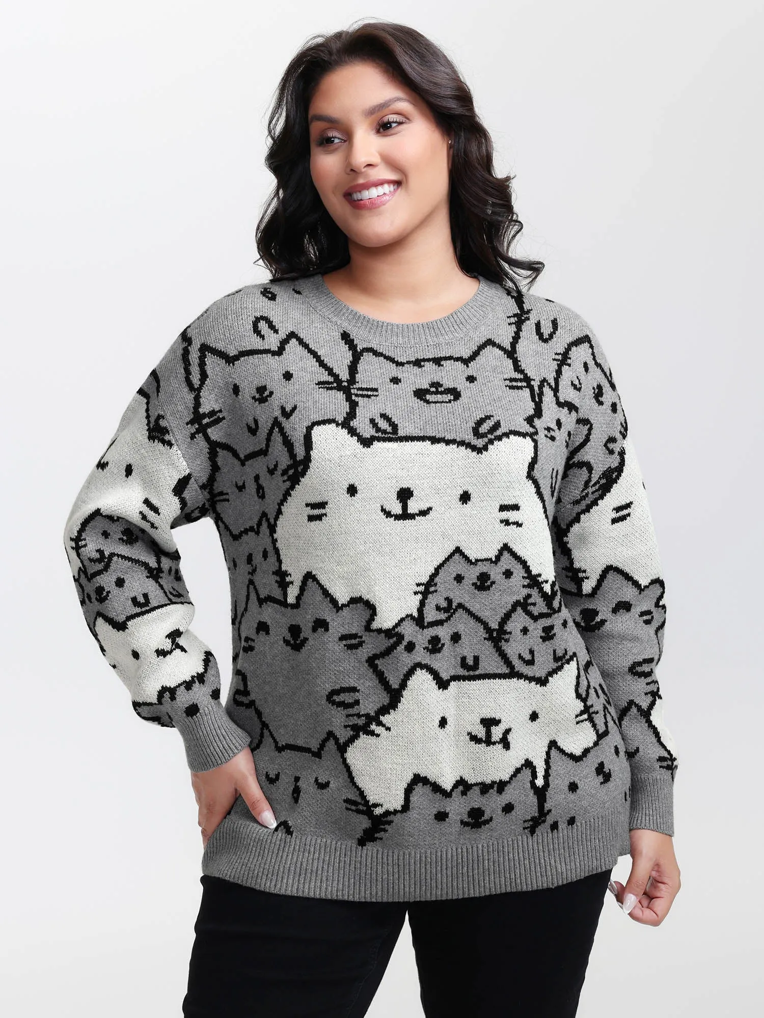 Cute Cats Everywhere Pullover sold by Bloomchic product image thumbnail 2