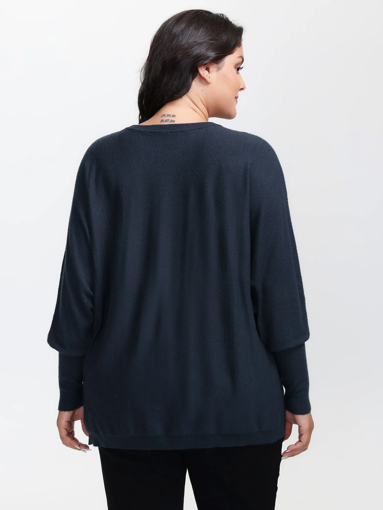 Floral Neckline Dolman Sleeve Pullover sold by Bloomchic product image thumbnail 4