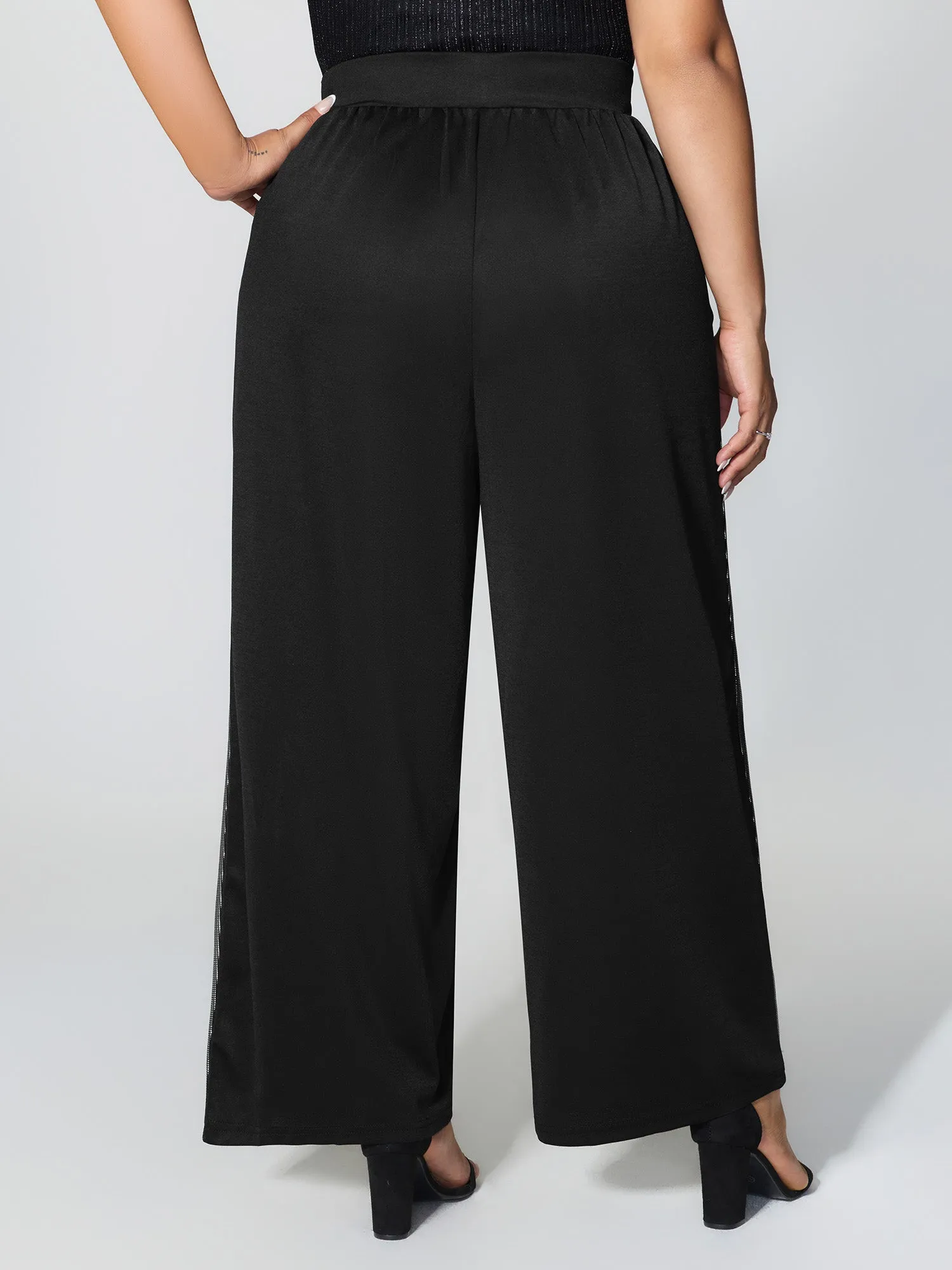 Sequin Stretchy Color Contrast Pants sold by Bloomchic product image thumbnail 5