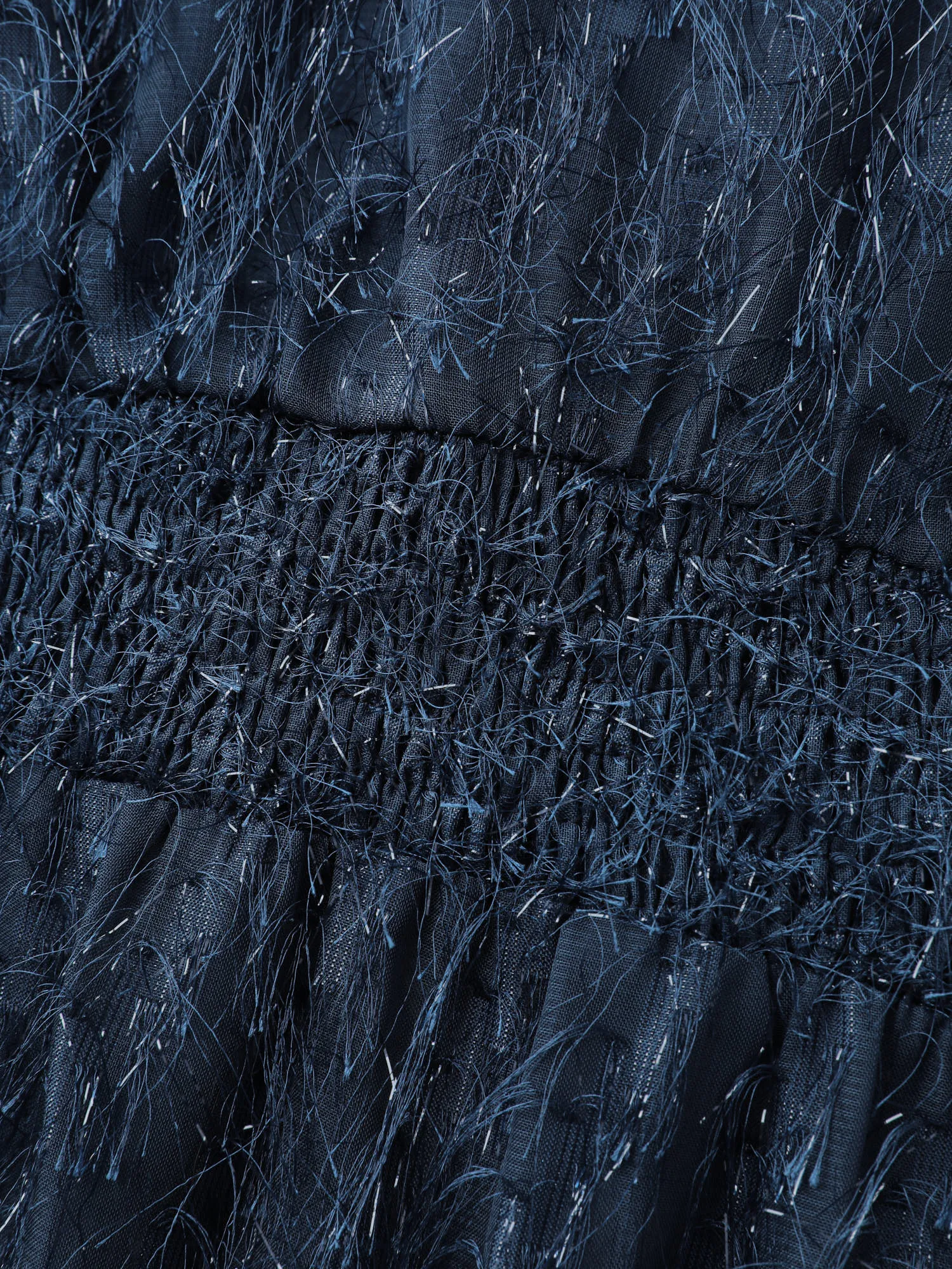 Textured Shirred Waist Sheer Blouse sold by Bloomchic product image thumbnail 5