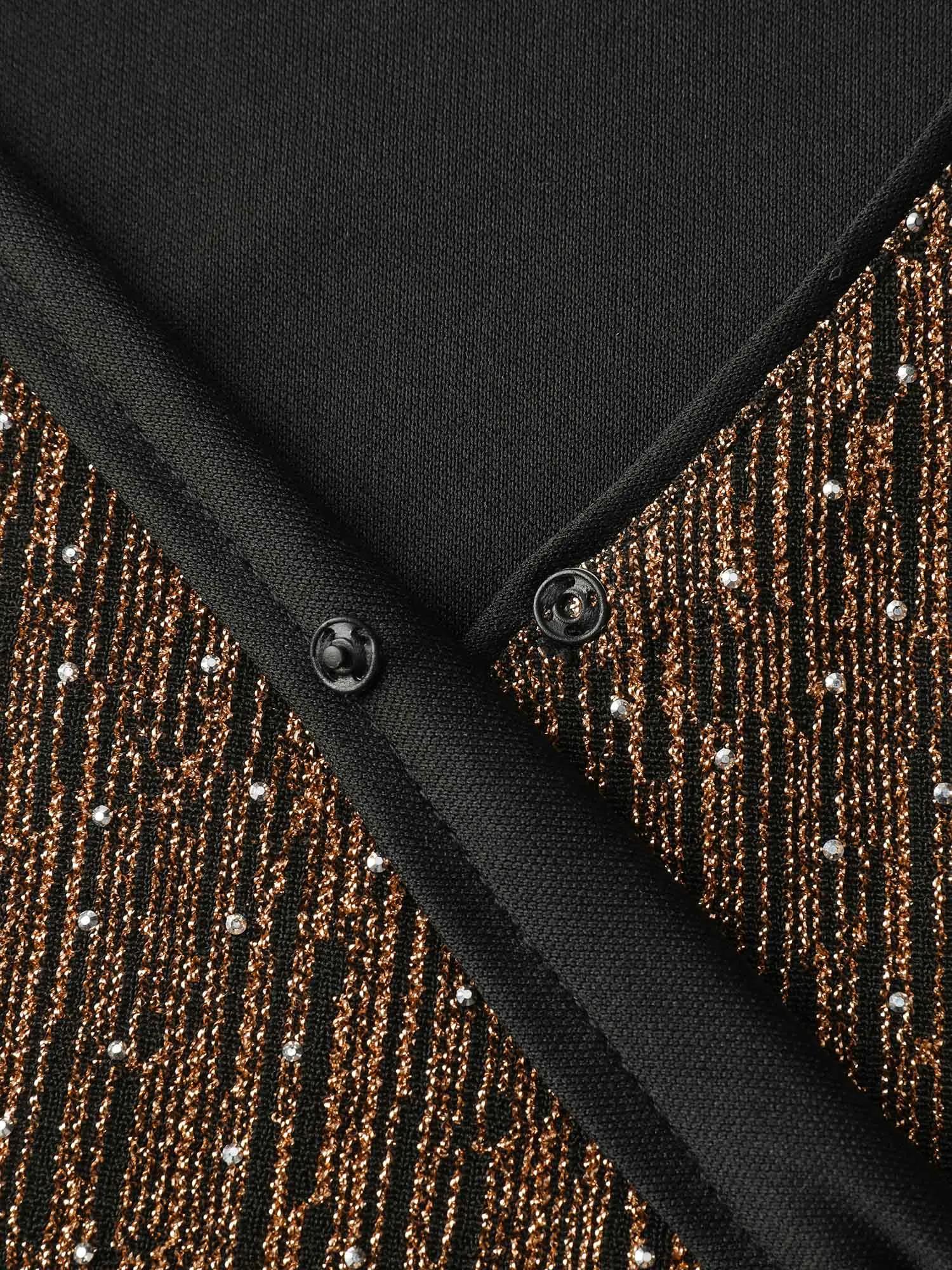 Rhinestone Stretchy Waist Drape Tank Top sold by Bloomchic product image thumbnail 5