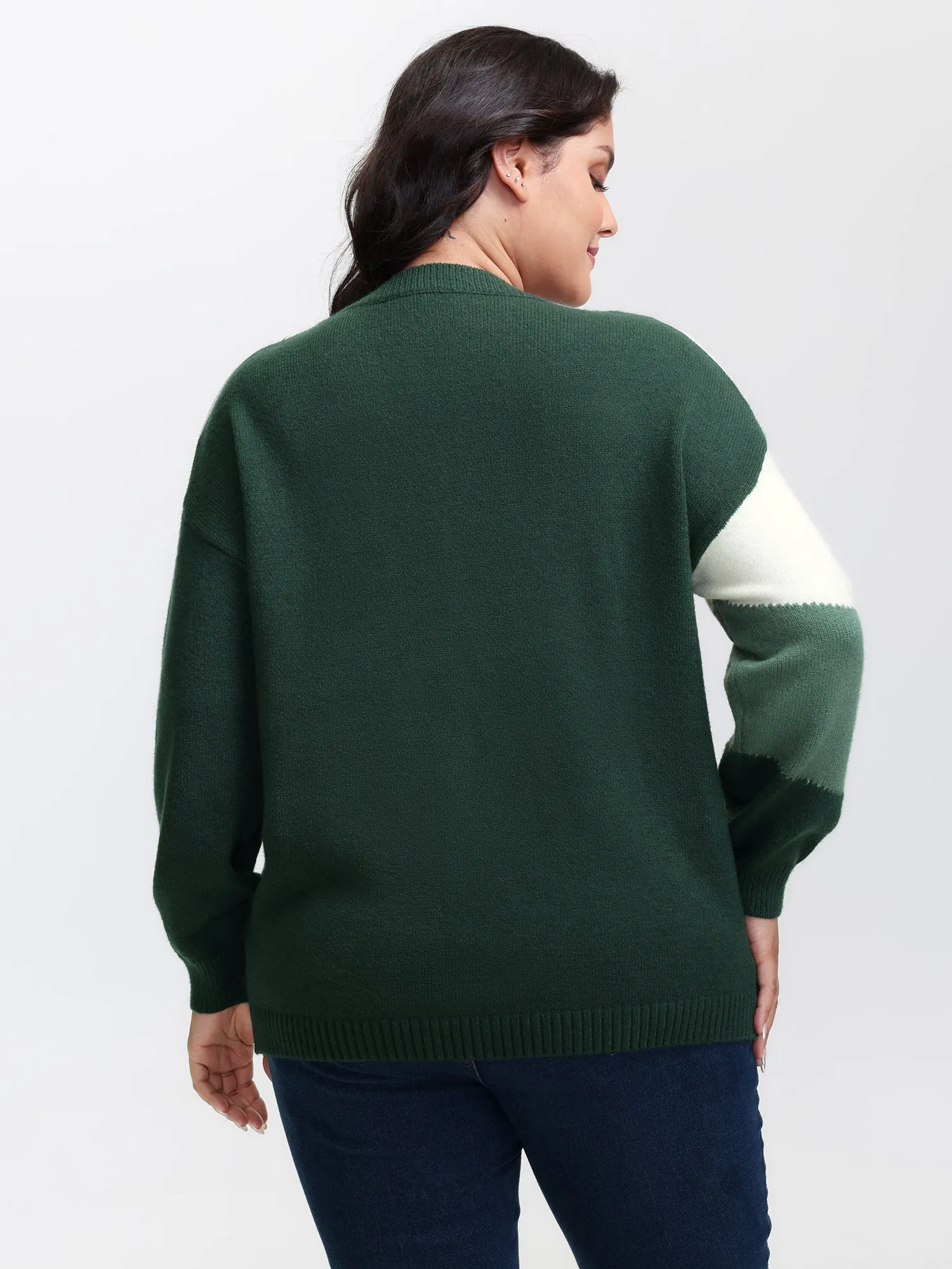 Colorblock Drop Shoulder Pullover sold by Bloomchic product image thumbnail 4