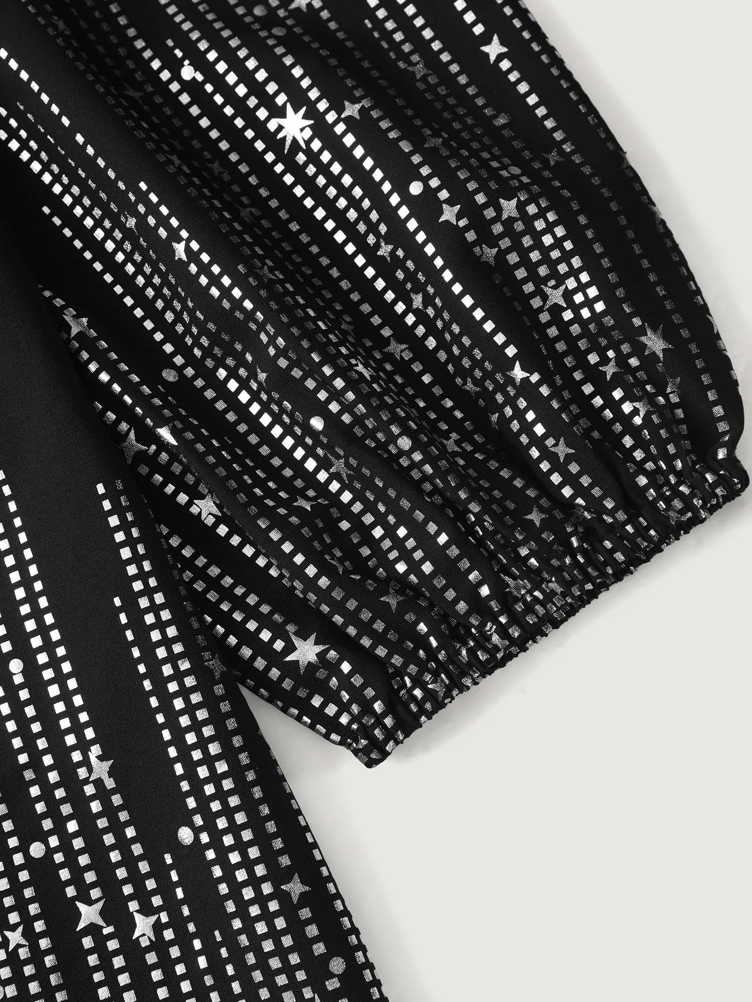 Shimmery Cut-Out Neck Blouse sold by Bloomchic product image thumbnail 5