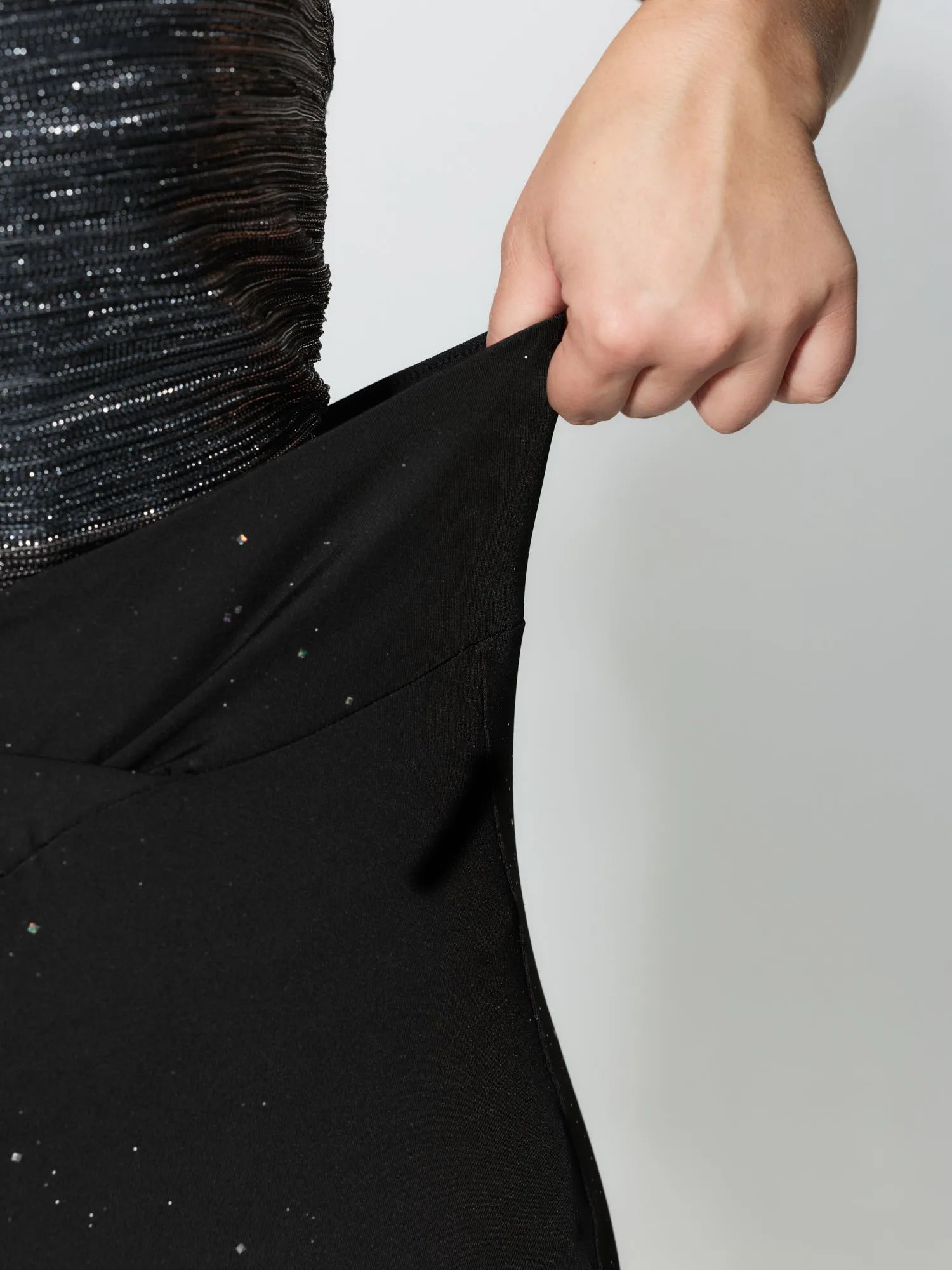 Sequin V-Shaped Waistband Pants sold by Bloomchic product image thumbnail 3