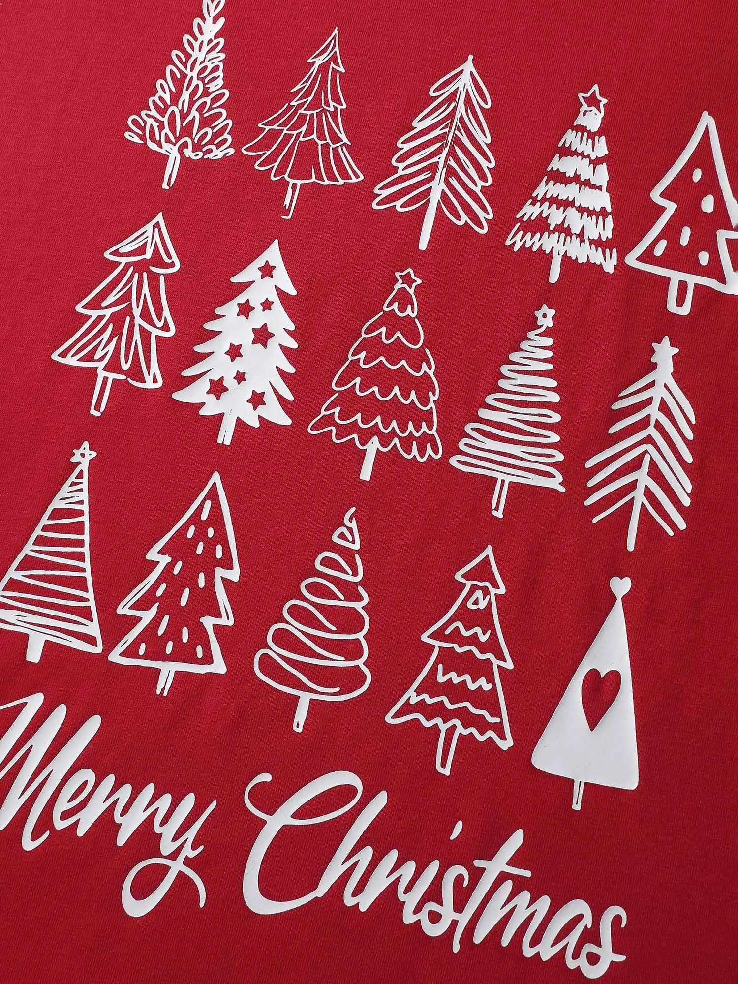 Cozy Christmas Print Round Neck T-Shirt sold by Bloomchic product image thumbnail 5