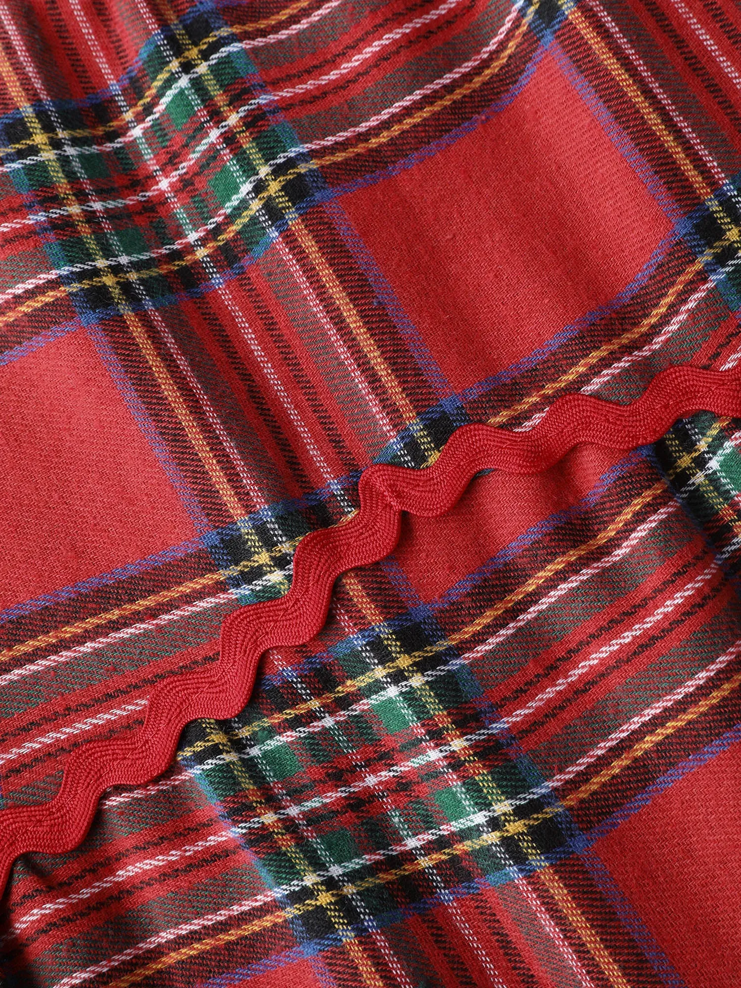 Sweet Holidays Ribbon Tiered Knee Dress sold by Bloomchic product image thumbnail 5