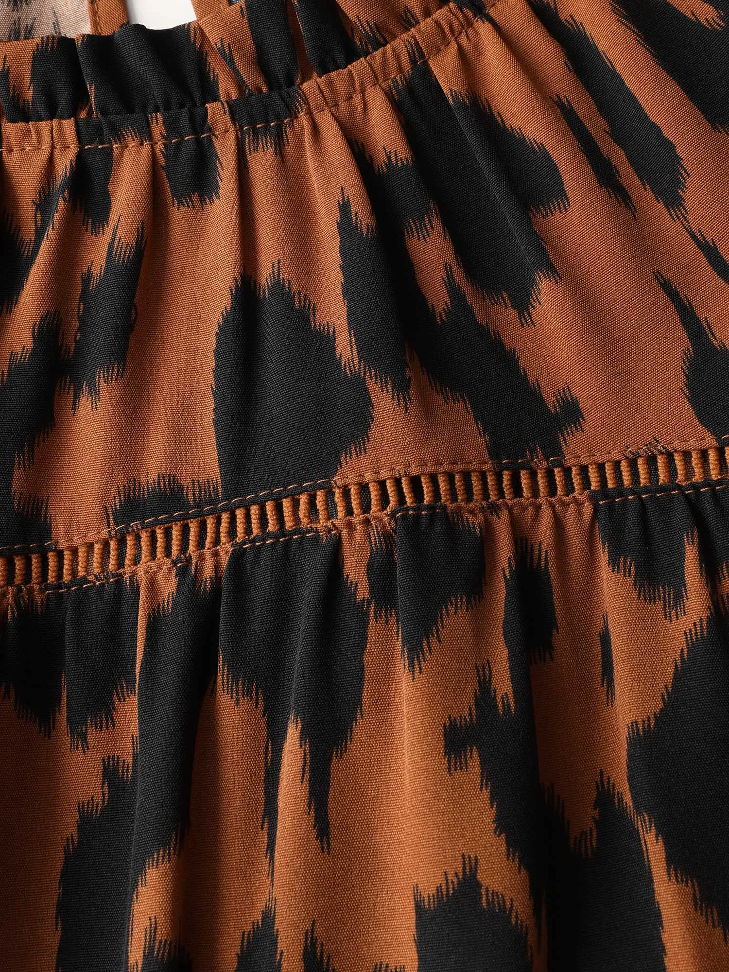 Leopard Print Pockets Lace Maxi Dress sold by Bloomchic product image thumbnail 5