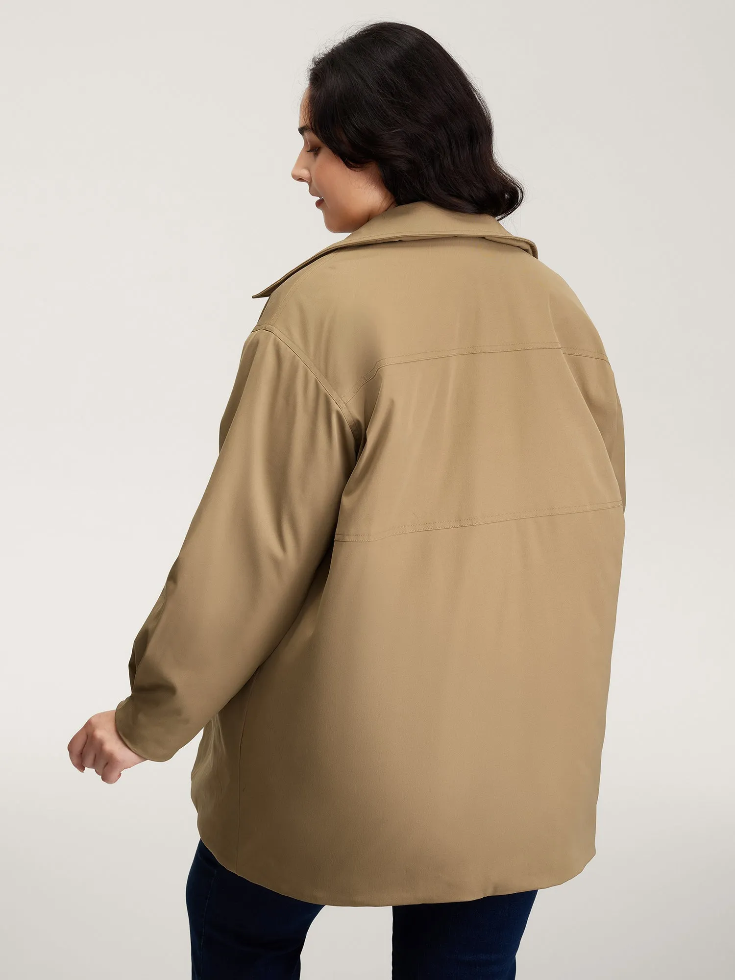 Balloon Sleeve Long Quilted Jacket sold by Bloomchic product image thumbnail 5