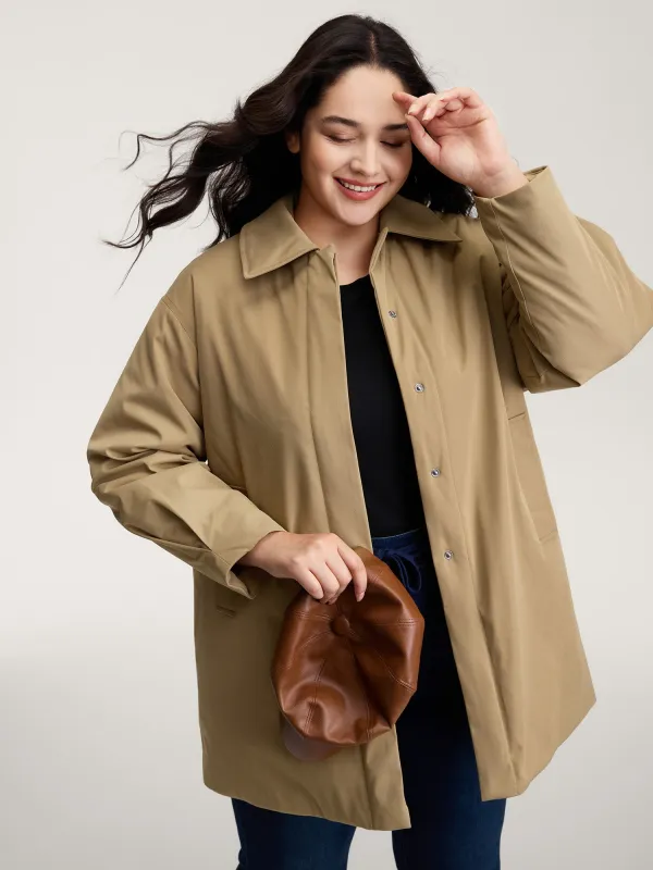 Balloon Sleeve Long Quilted Jacket sold by Bloomchic