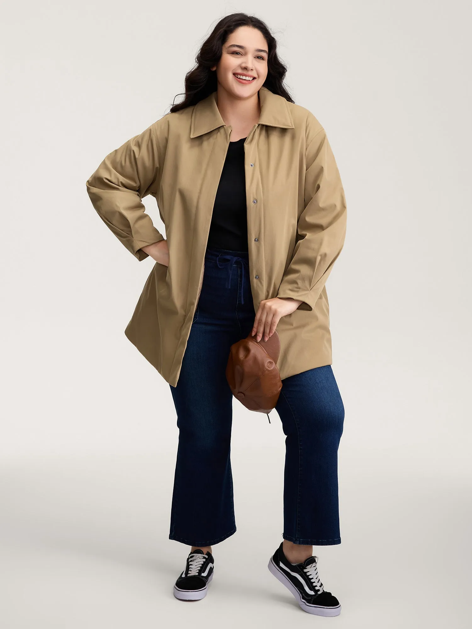 Balloon Sleeve Long Quilted Jacket sold by Bloomchic product image thumbnail 4