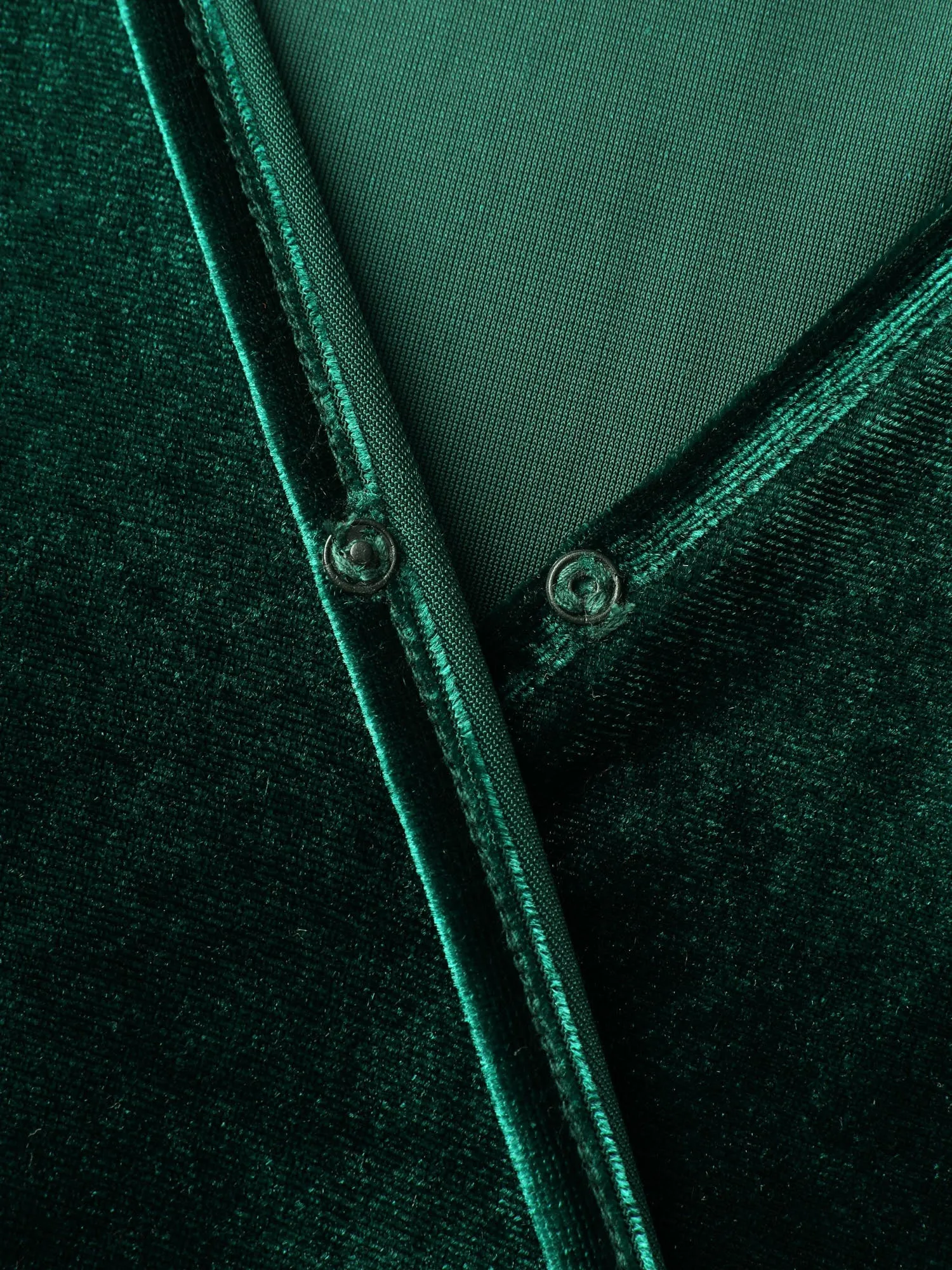 Velvet Belted Wide-Leg Pockets Jumpsuit sold by Bloomchic product image thumbnail 5