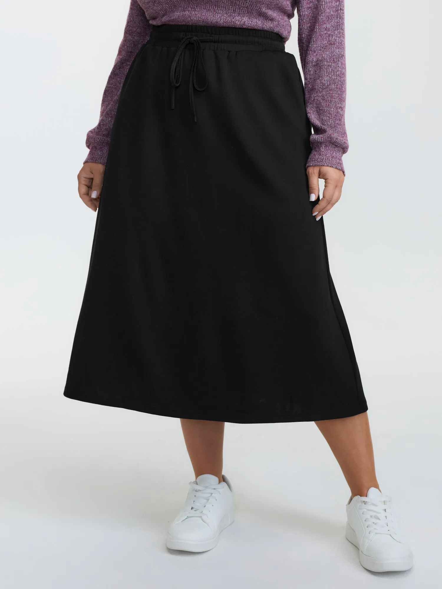 Drawstring Stretchy Fishtail Midi Skirt sold by Bloomchic