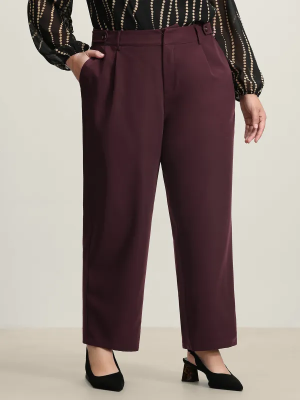 Adjustable Waist Straight-Leg Pants sold by Bloomchic