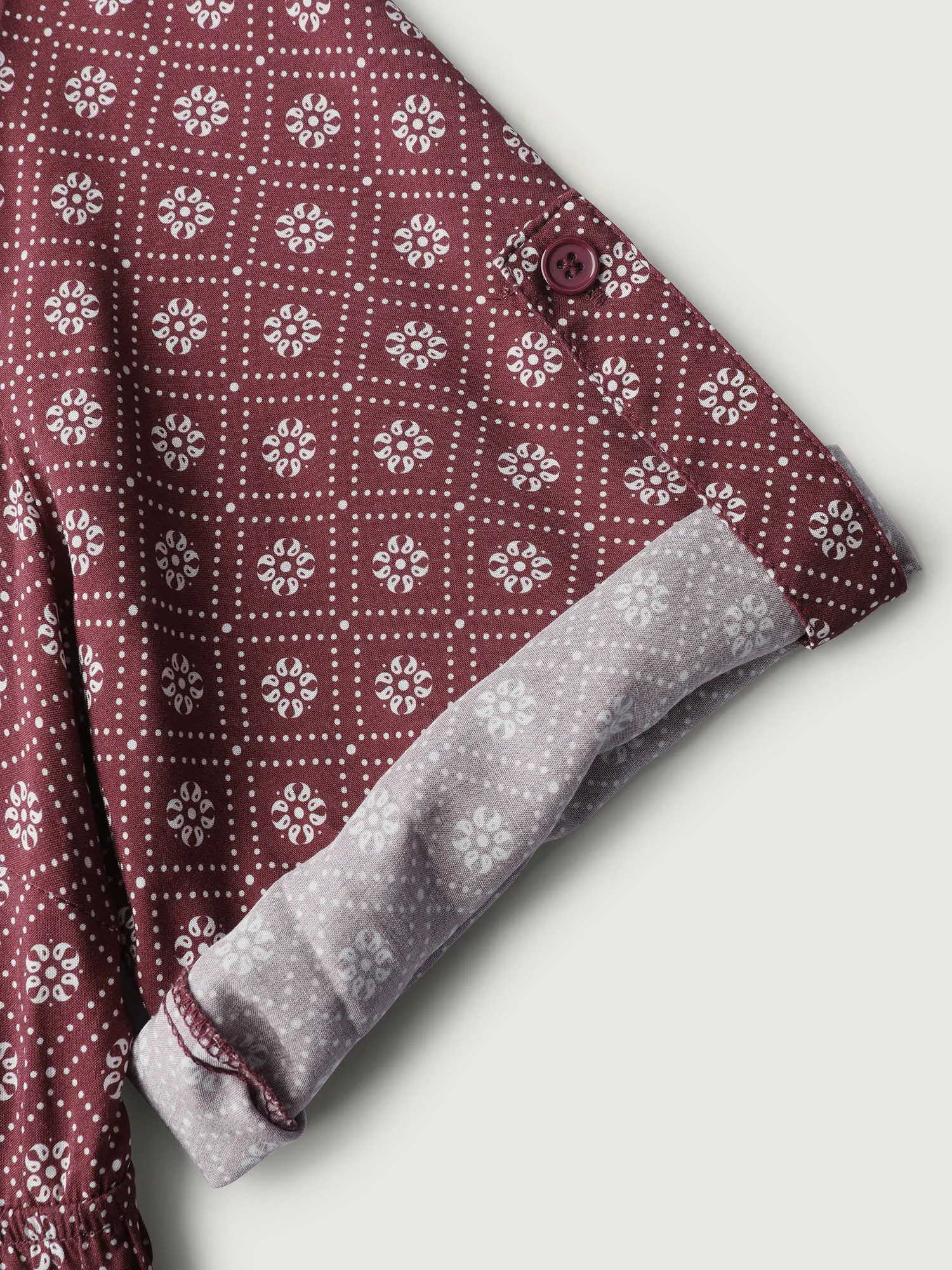 Geometric Print Shirred Waist Maxi Dress sold by Bloomchic product image thumbnail 5