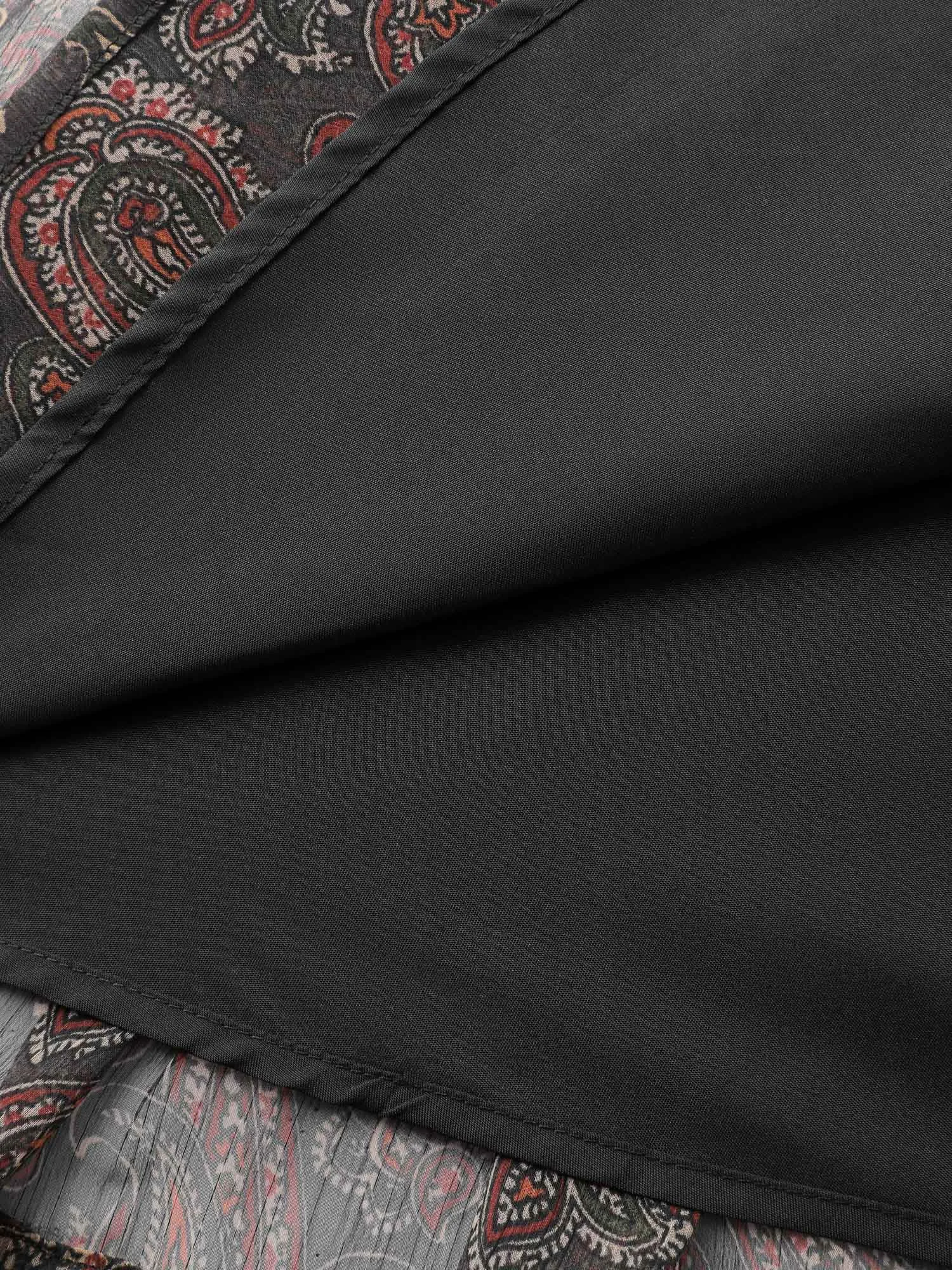 Paisley Print Sheer Flowy Mini Dress sold by Bloomchic product image thumbnail 5