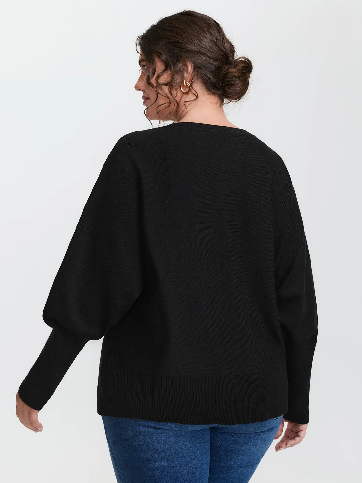 Supersoft Floral Batwing Sleeve Pullover sold by Bloomchic product image thumbnail 5