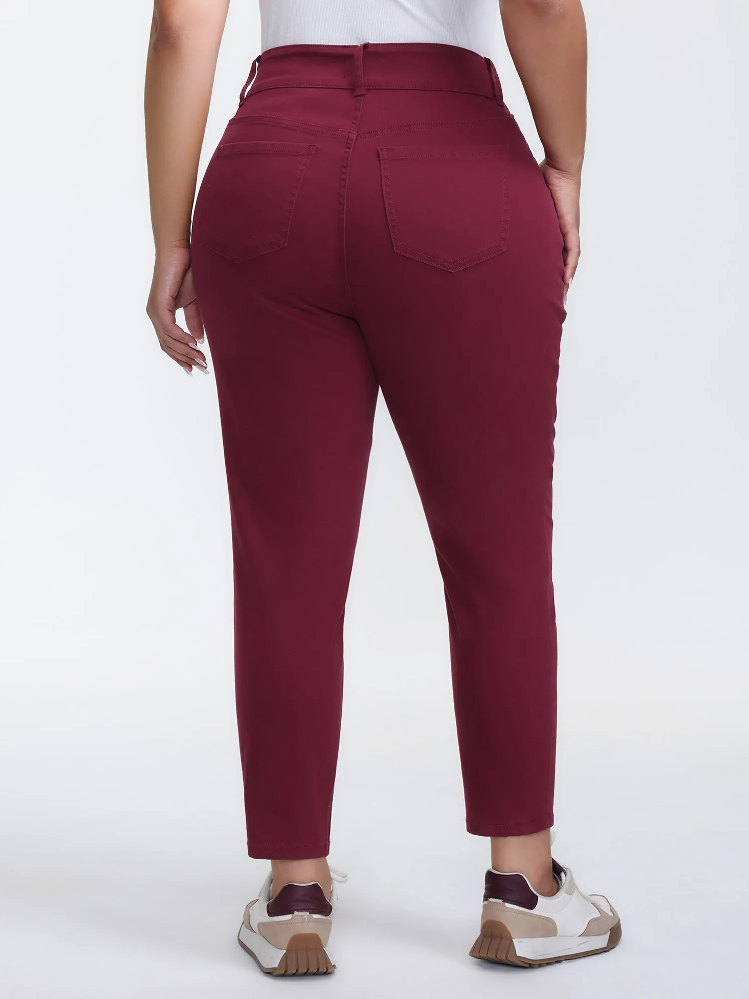 Rubber Waist Skinny-Fit Jeans sold by Bloomchic product image thumbnail 5
