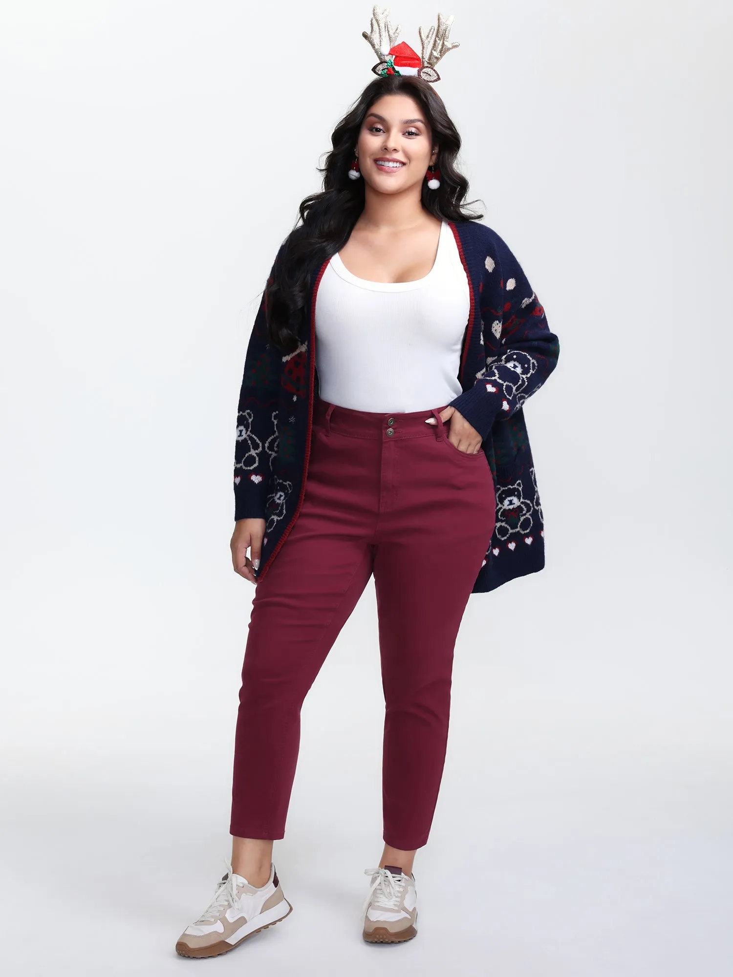 Rubber Waist Skinny-Fit Jeans sold by Bloomchic