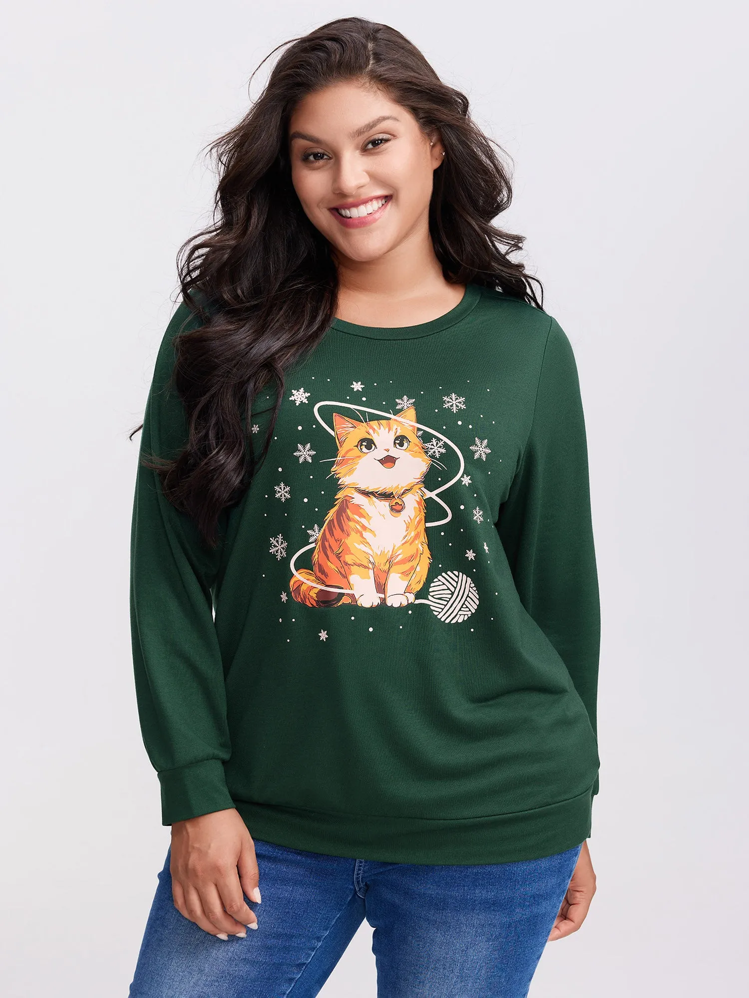 Solar Cat Stretchy Sweatshirt sold by Bloomchic product image thumbnail 2