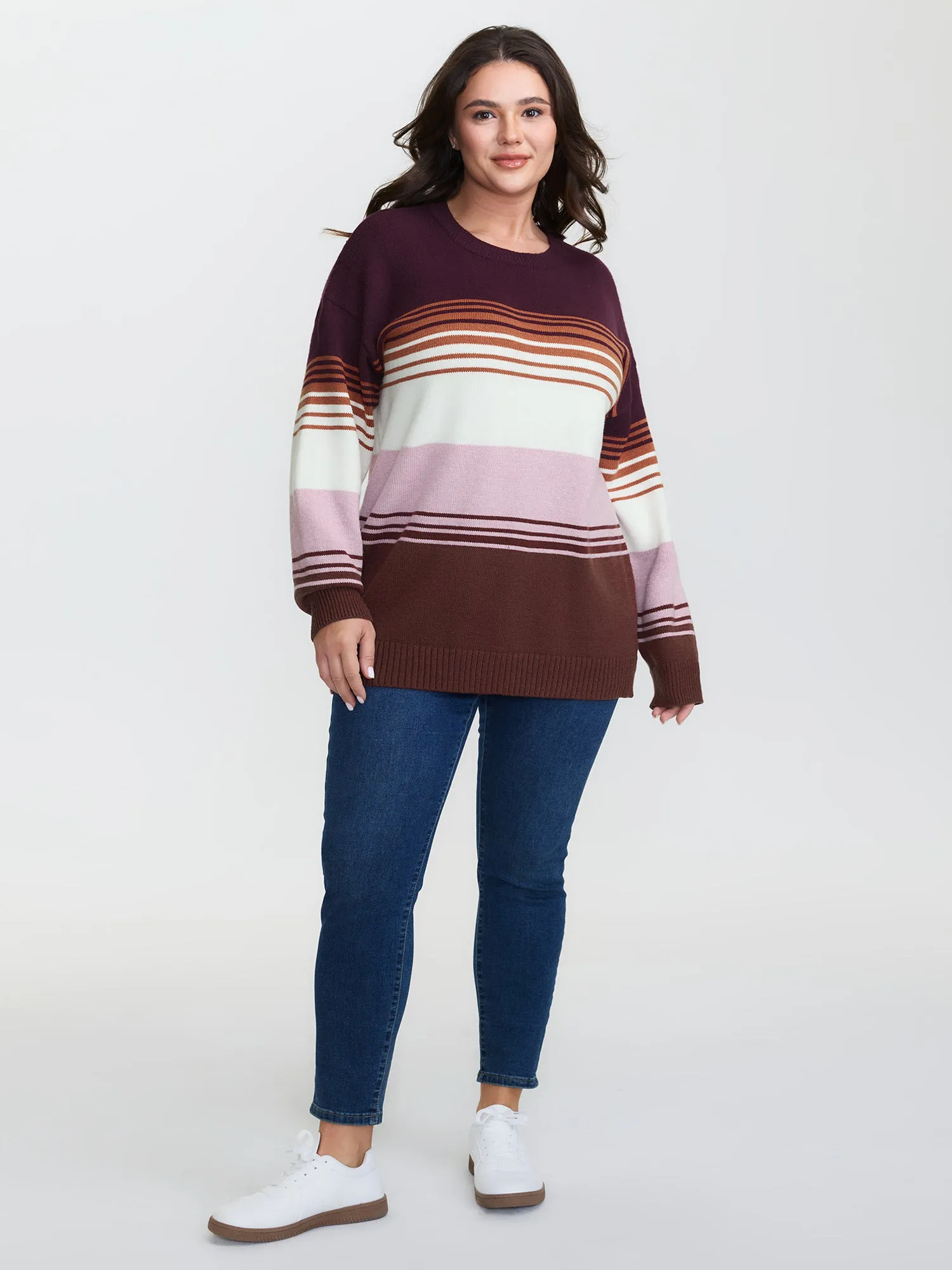 Supersoft Colorblock Round Neck Pullover sold by Bloomchic product image thumbnail 3