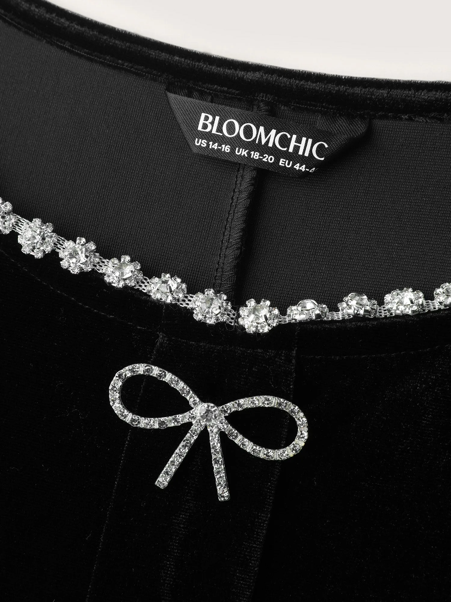 Bowknot Metallic Detail Knee-Length Dress sold by Bloomchic product image thumbnail 5